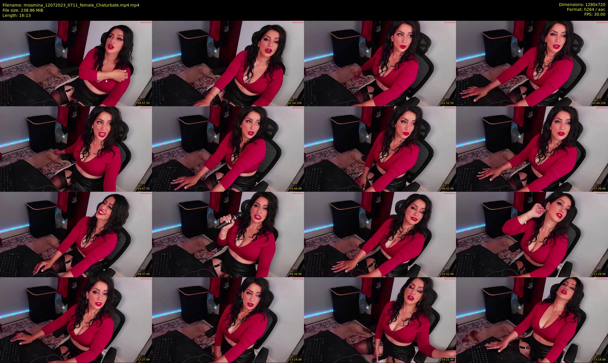 missmina — 17 minute Chaturbate female cam show recording, 720p, Jul 12, 2023