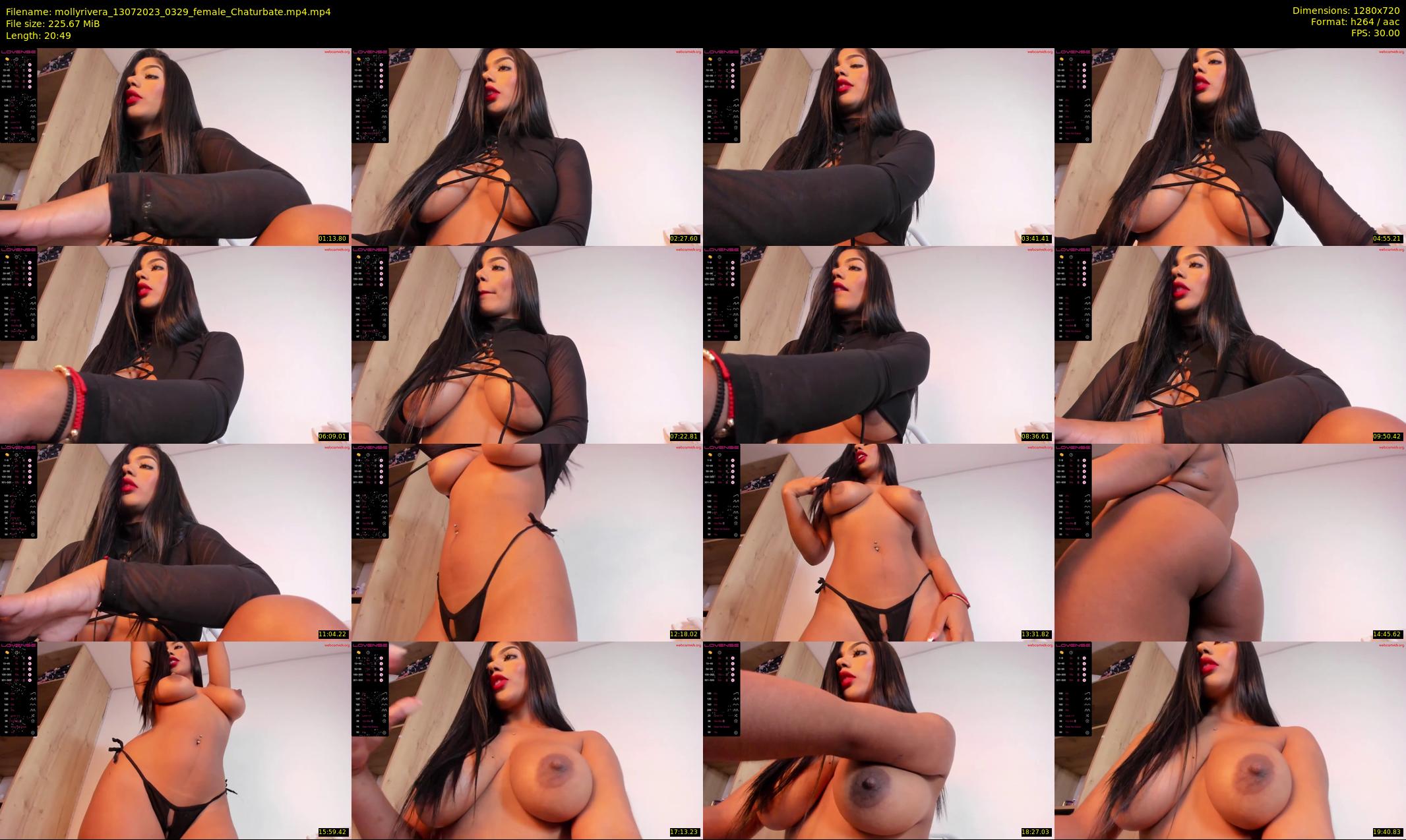 mollyrivera — 21 minute Chaturbate female cam show recording, 720p, Jul 13, 2023