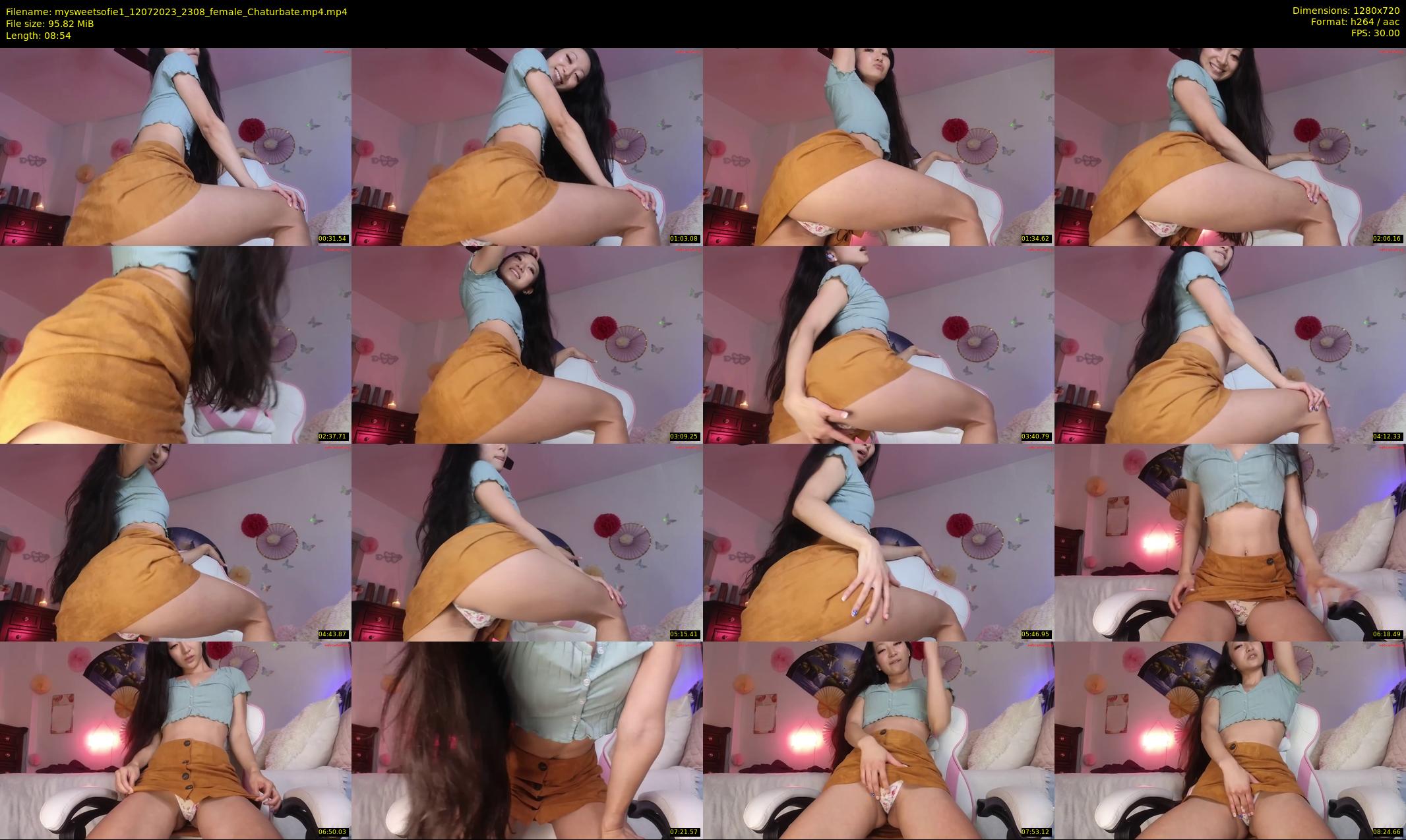 mysweetsofie1 — 9 minute Chaturbate female cam show recording, 720p, Jul 12, 2023
