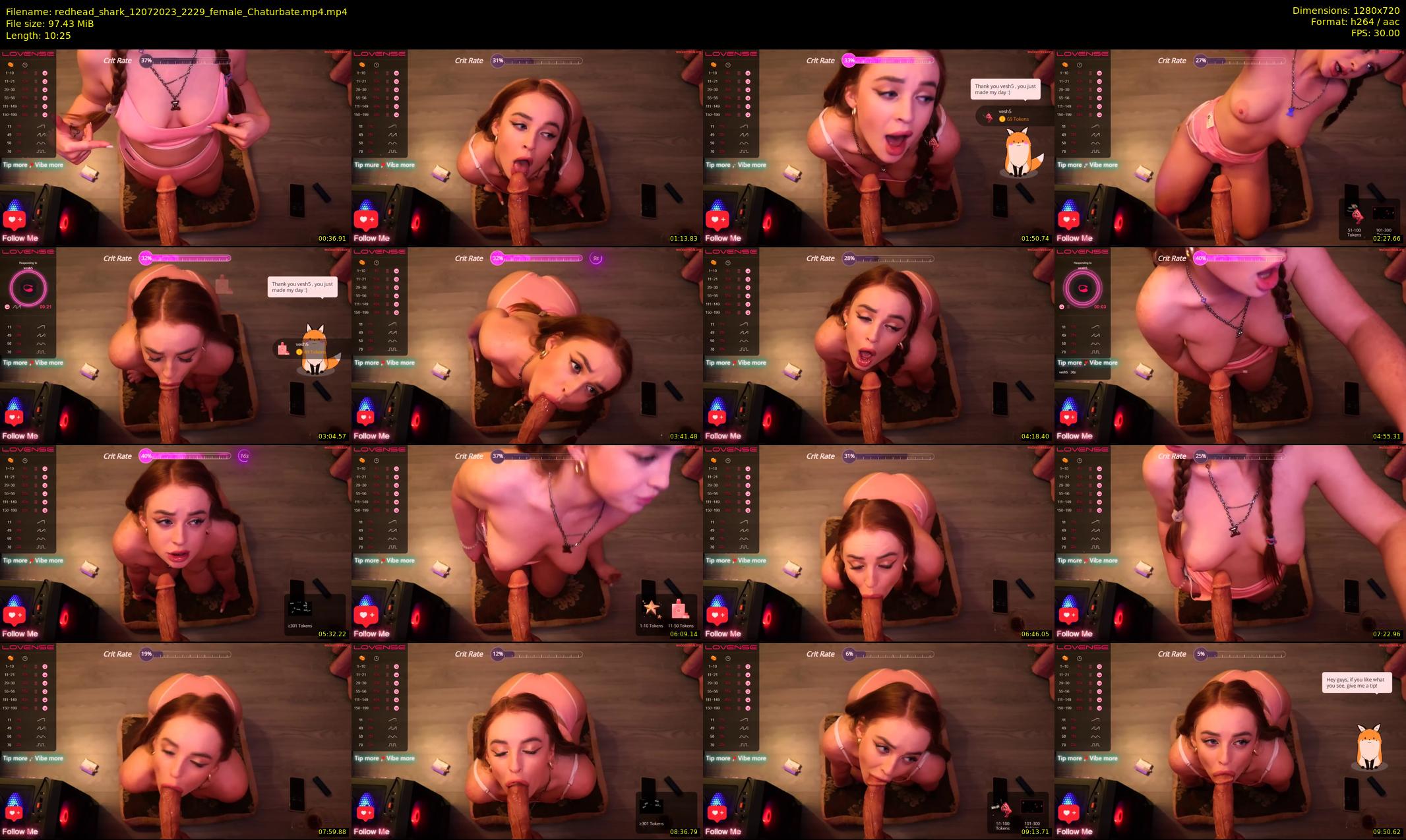 redhead_shark — 11 minute Chaturbate female cam show recording, 720p, Jul 12, 2023