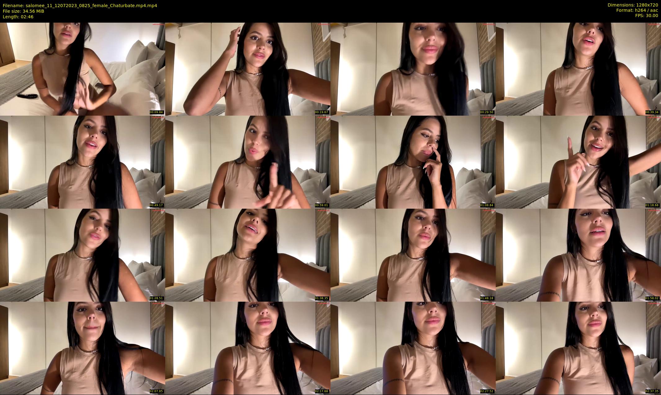 salomee_11 — 3 minute Chaturbate female cam show recording, 720p, Jul 12, 2023