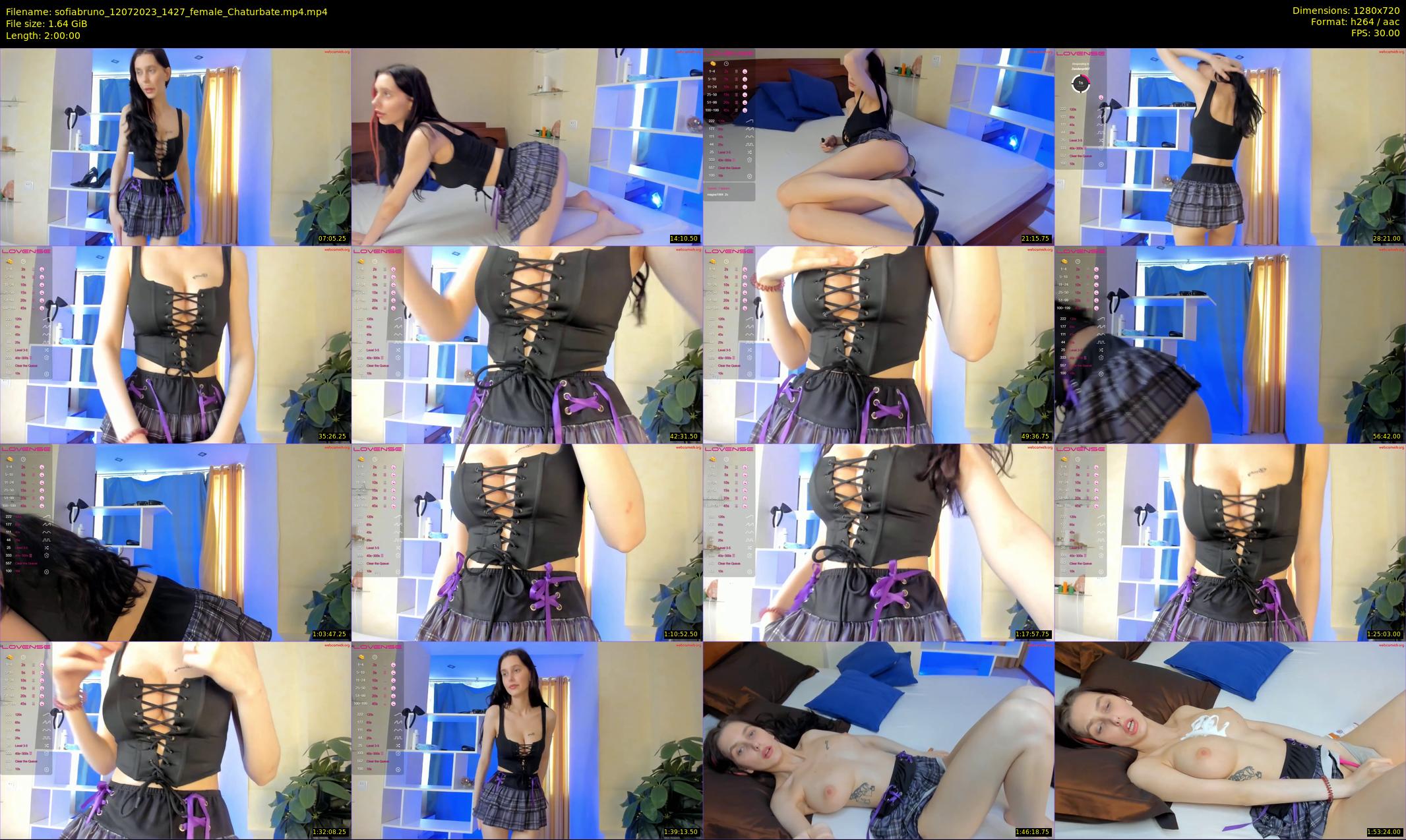 sofiabruno — 120 minute Chaturbate female cam show recording, 720p, Jul 12, 2023