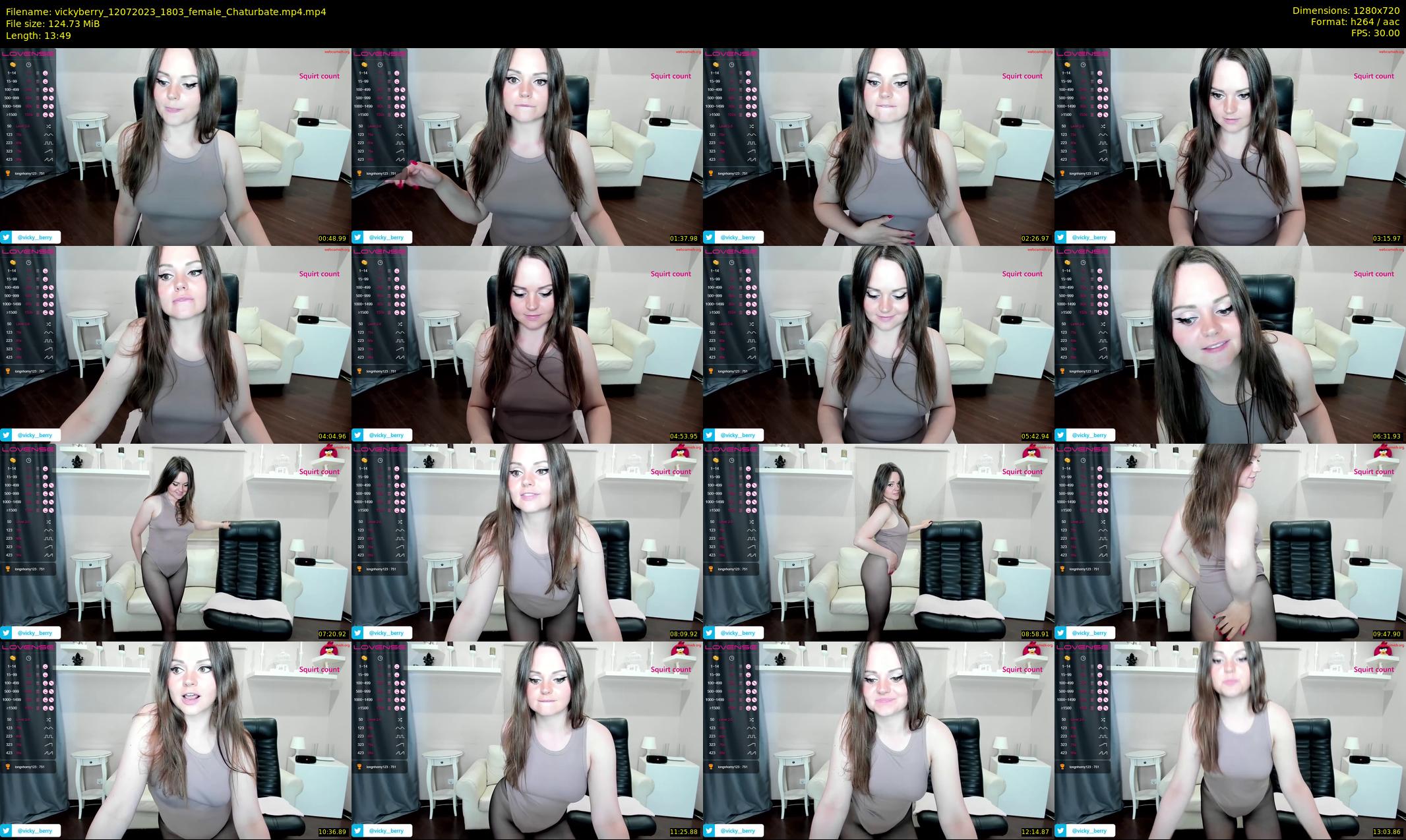 vickyberry — 14 minute Chaturbate female cam show recording, 720p, Jul 12, 2023