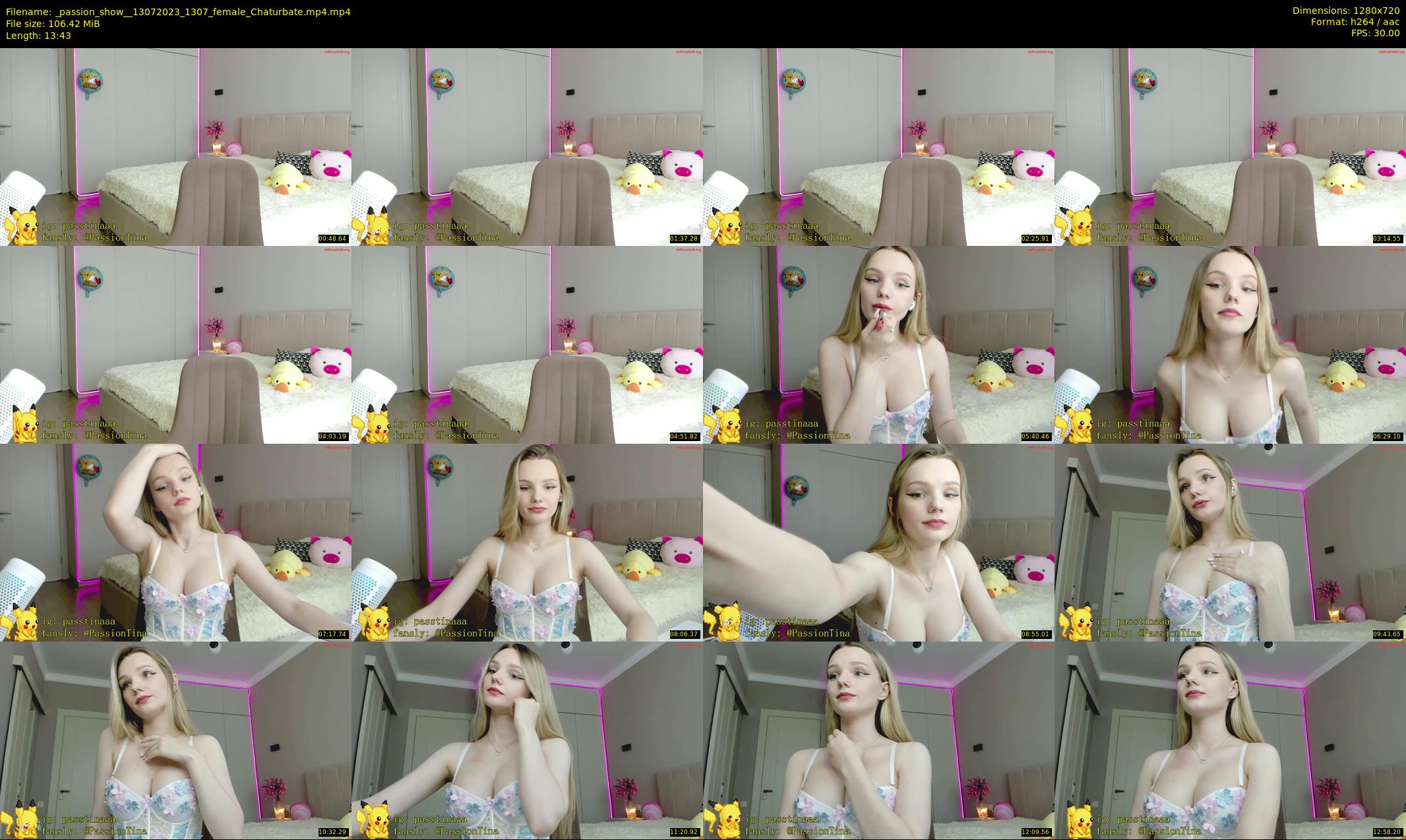 _passion_show_ — 14 minute Chaturbate couple cam show recording, 720p, Jul 13, 2023