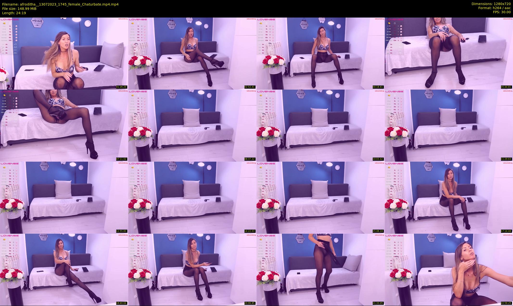 afroditha_ — 25 minute Chaturbate female cam show recording, 720p, Jul 13, 2023