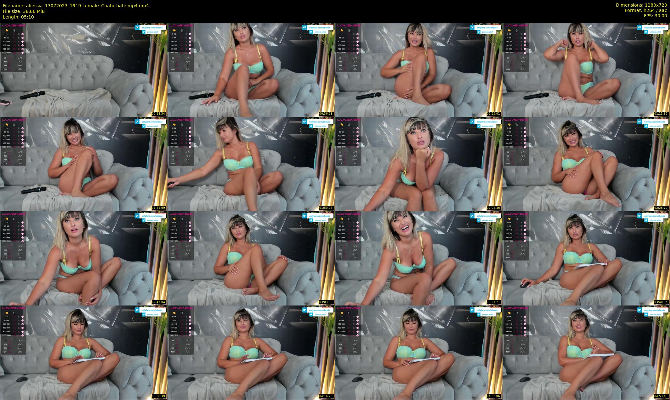 aliessia — 6 minute Chaturbate female cam show recording, 720p, Jul 13, 2023