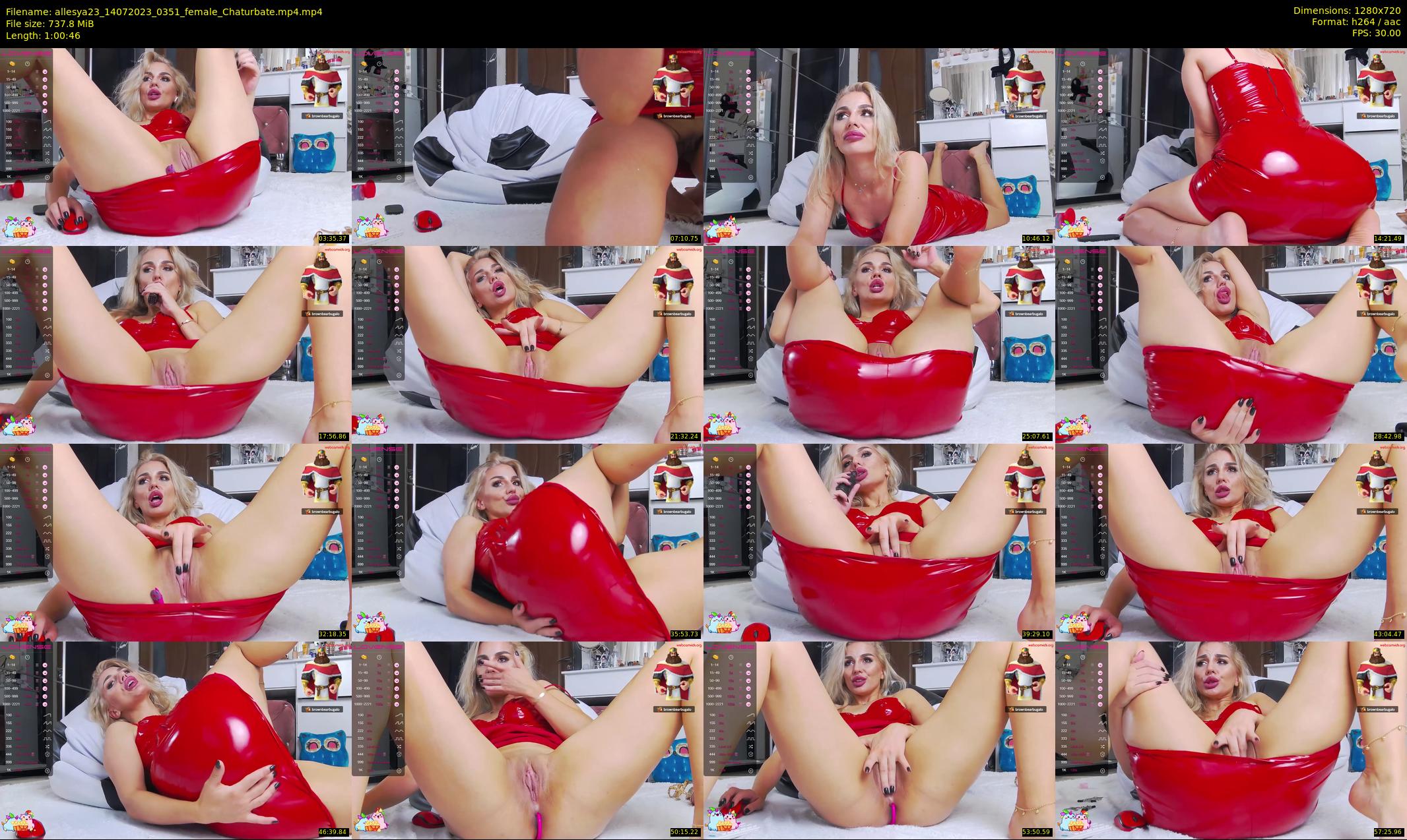 allesya23 — 61 minute Chaturbate female cam show recording, 720p, Jul 14, 2023