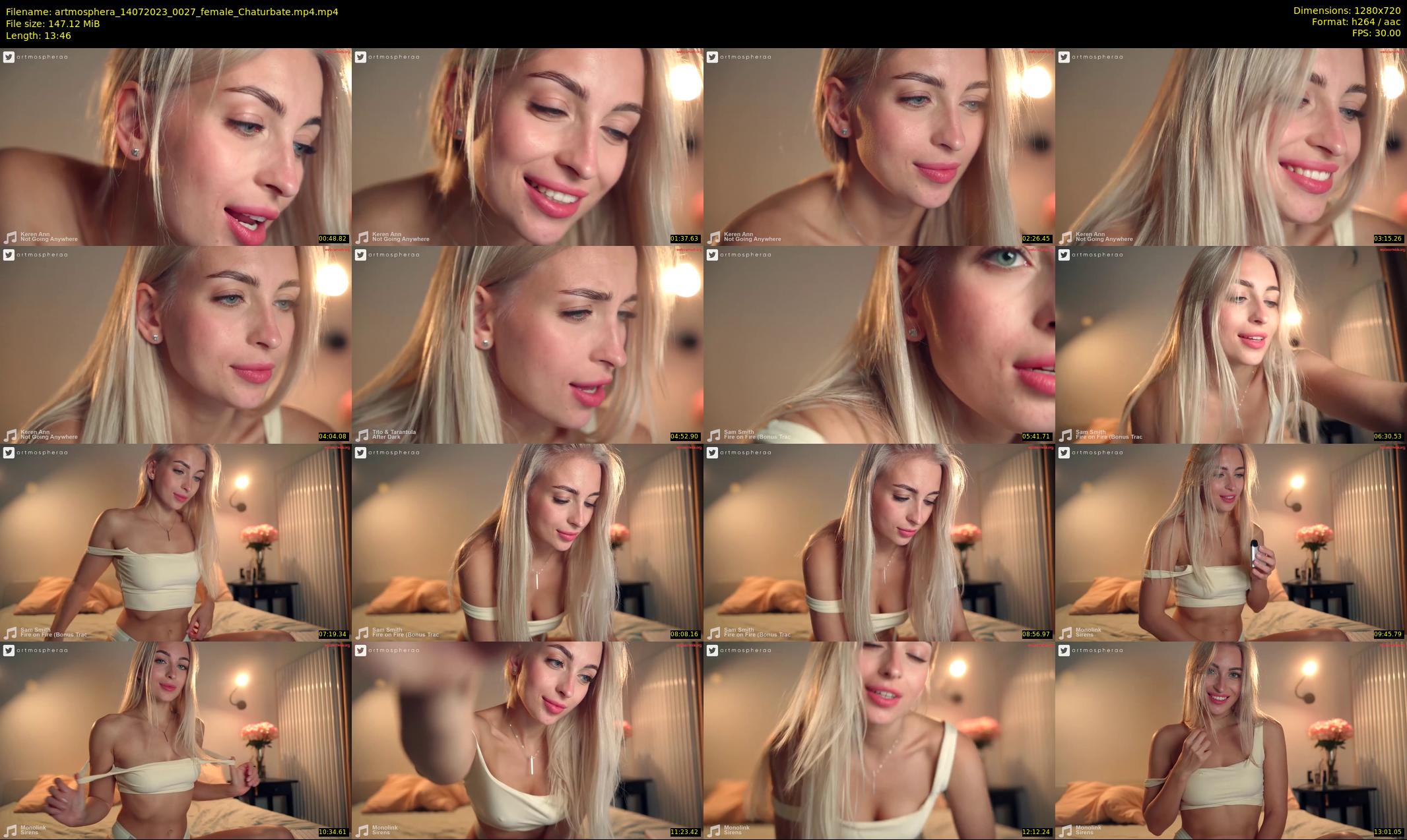 artmosphera — 14 minute Chaturbate female cam show recording, 720p, Jul 14, 2023