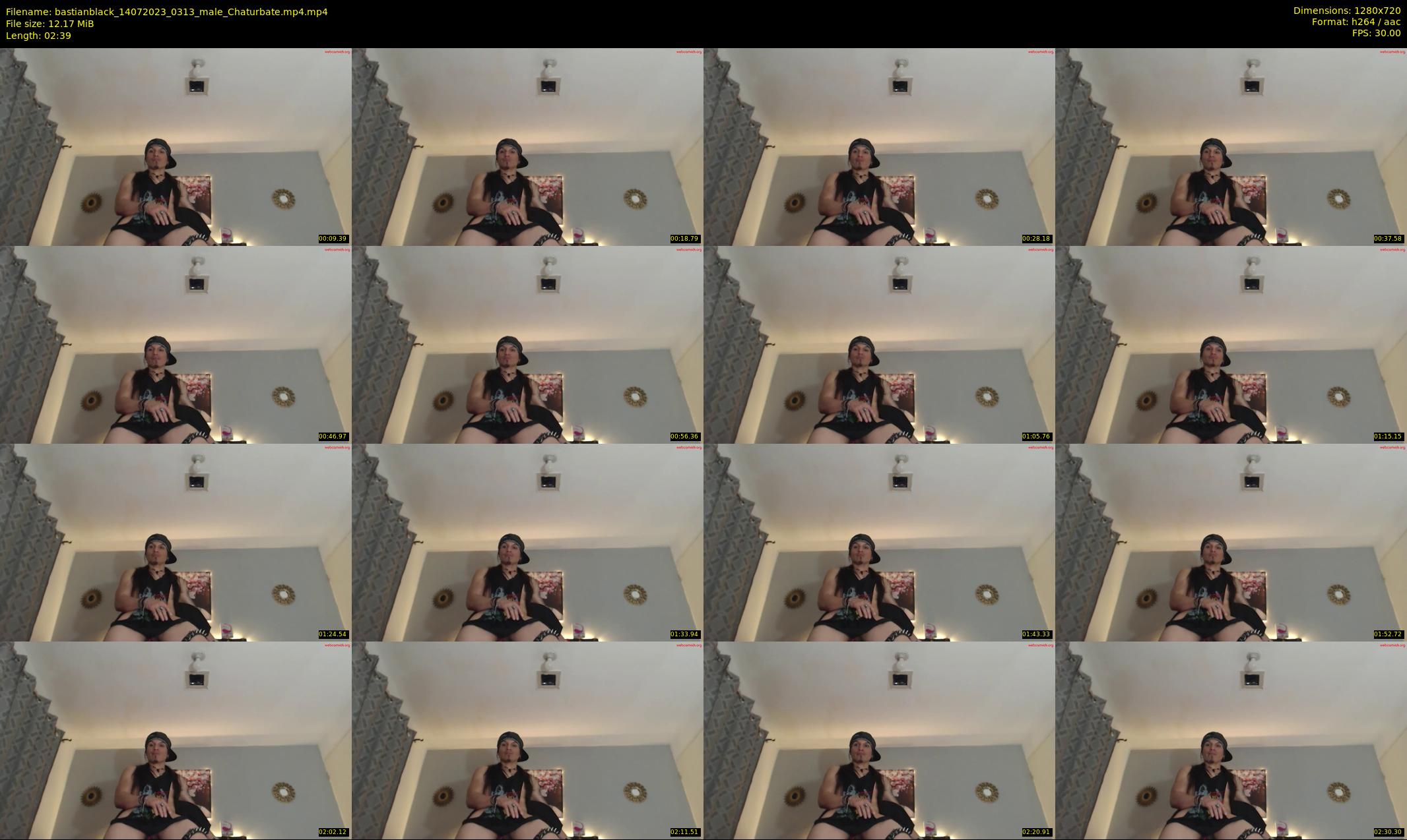 bastianblack — 3 minute Chaturbate male cam show recording, 720p, Jul 14, 2023