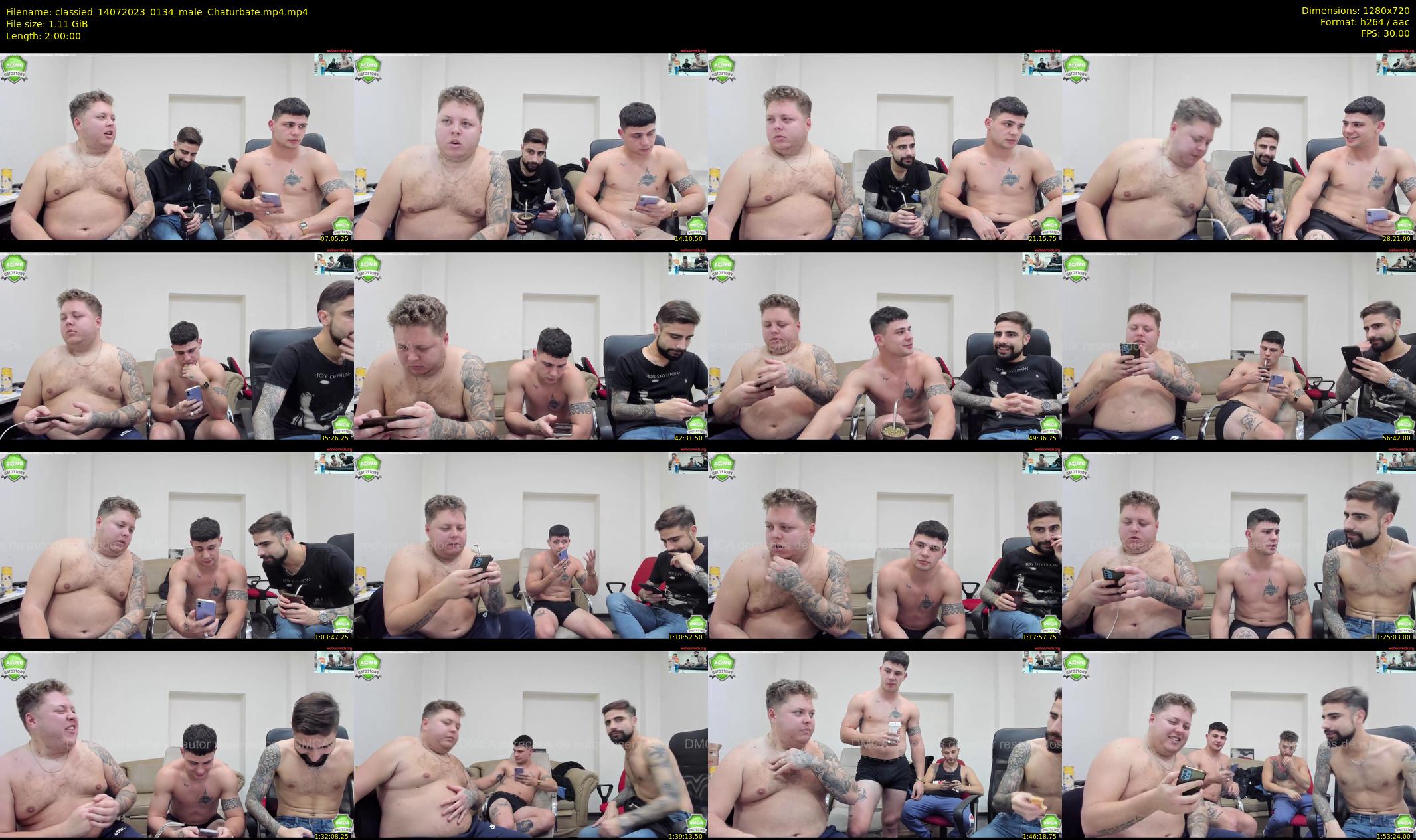 classied — 120 minute Chaturbate male cam show recording, 720p, Jul 14, 2023