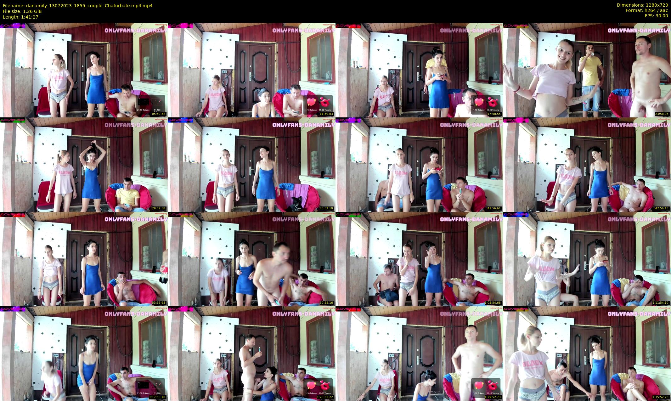 danamily — 102 minute Chaturbate female cam show recording, 720p, Jul 13, 2023
