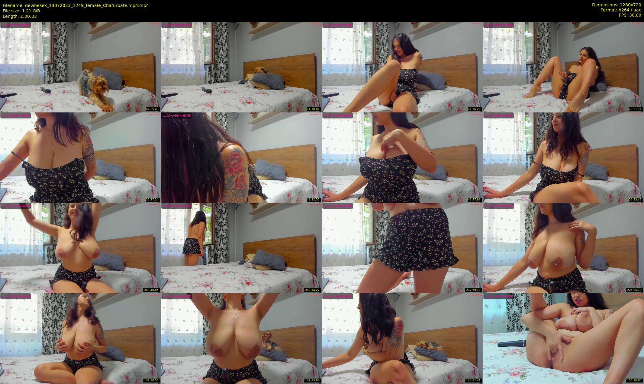 devinesex — 121 minute Chaturbate female cam show recording, 720p, Jul 13, 2023