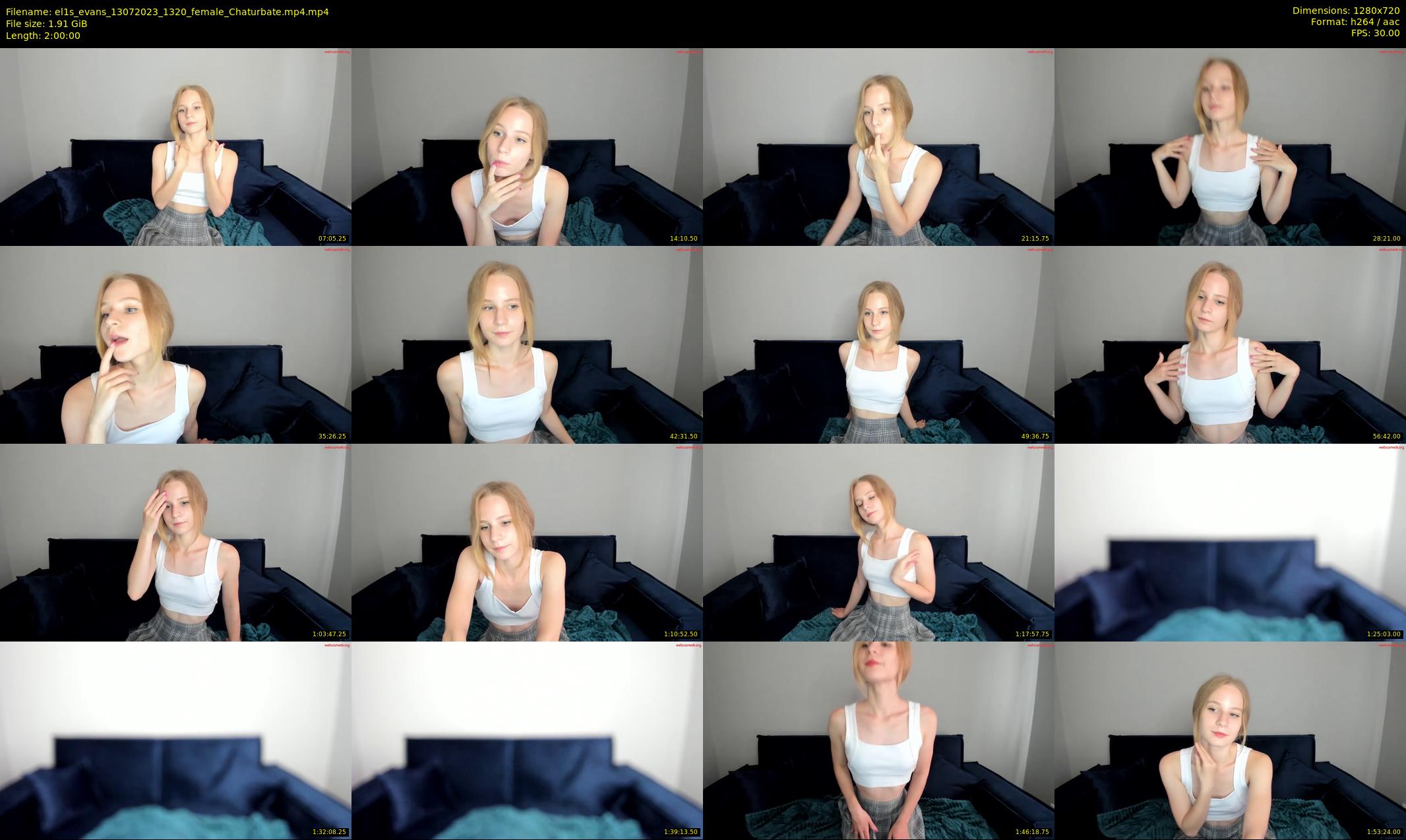 el1s_evans — 120 minute Chaturbate female cam show recording, 720p, Jul 13, 2023