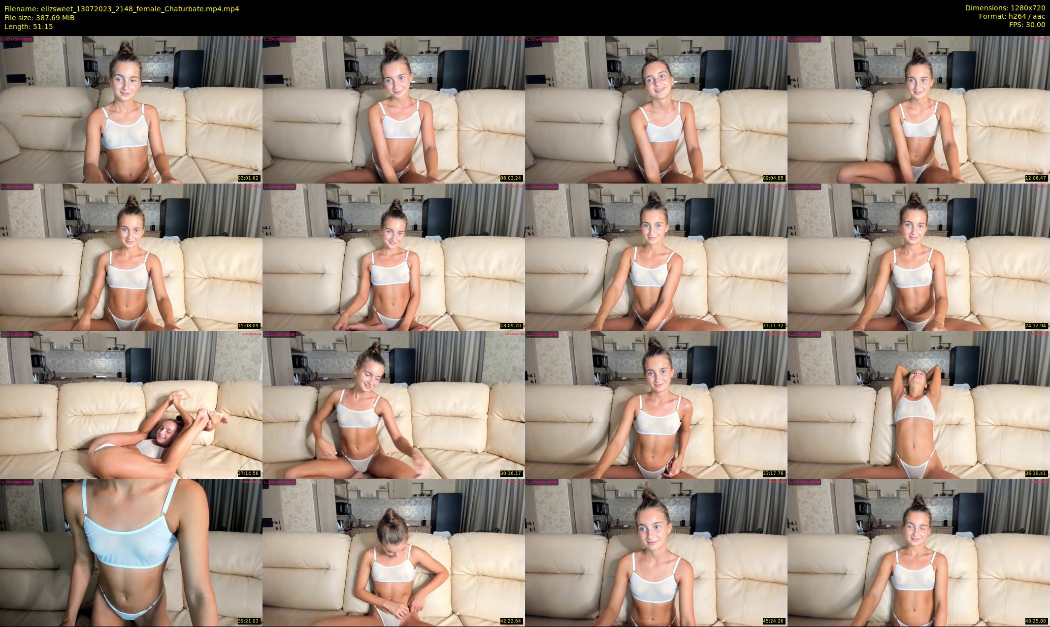 elizsweet — 52 minute Chaturbate female cam show recording, 720p, Jul 13, 2023
