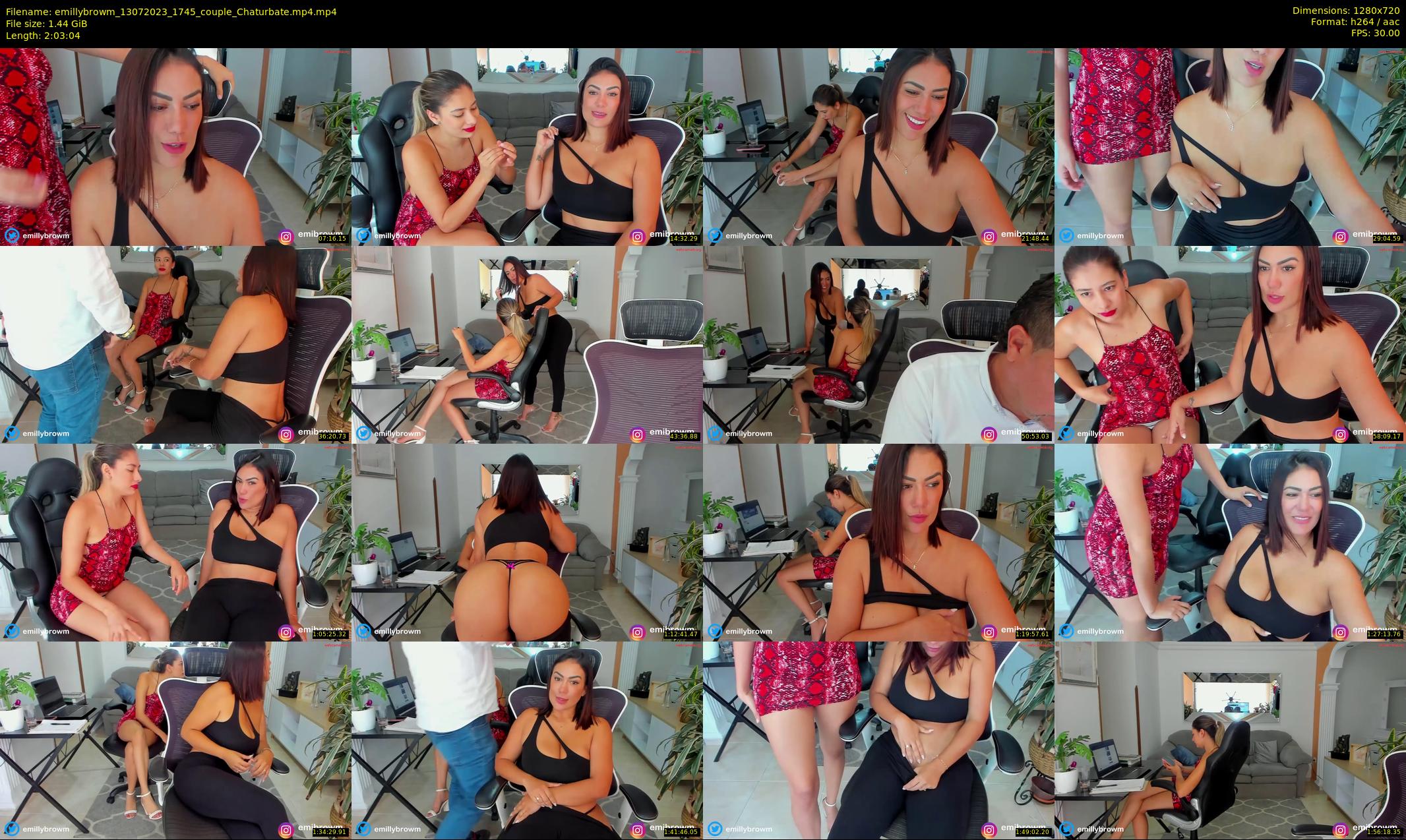 emillybrowm — 124 minute Chaturbate couple cam show recording, 720p, Jul 13, 2023