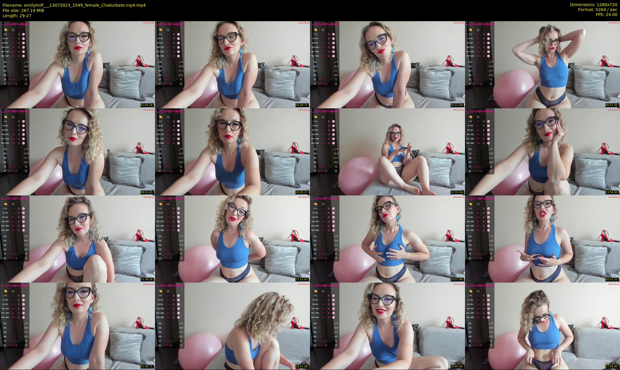 emilymilf__ — 30 minute Chaturbate female cam show recording, 720p, Jul 13, 2023