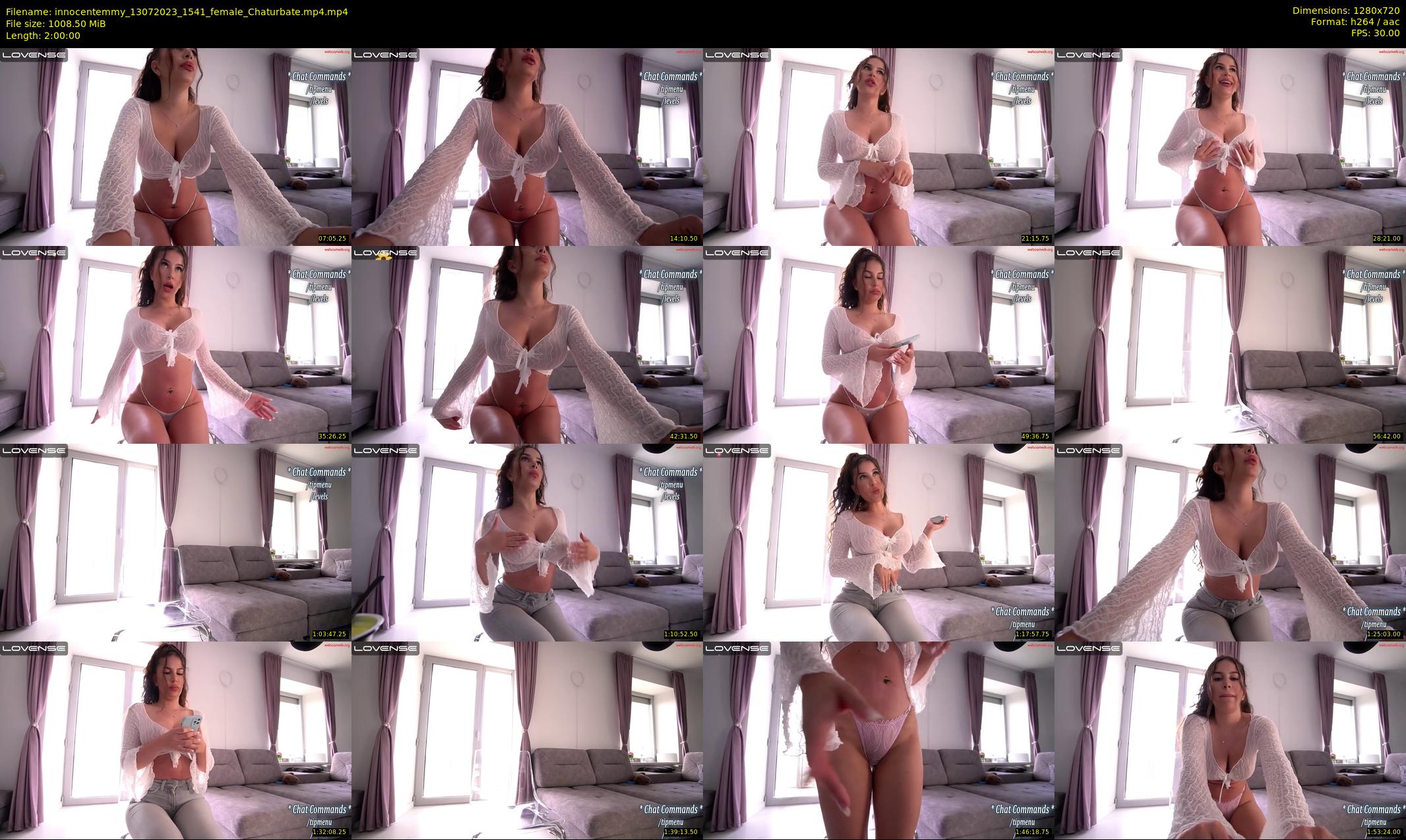 innocentemmy — 120 minute Chaturbate female cam show recording, 720p, Jul 13, 2023