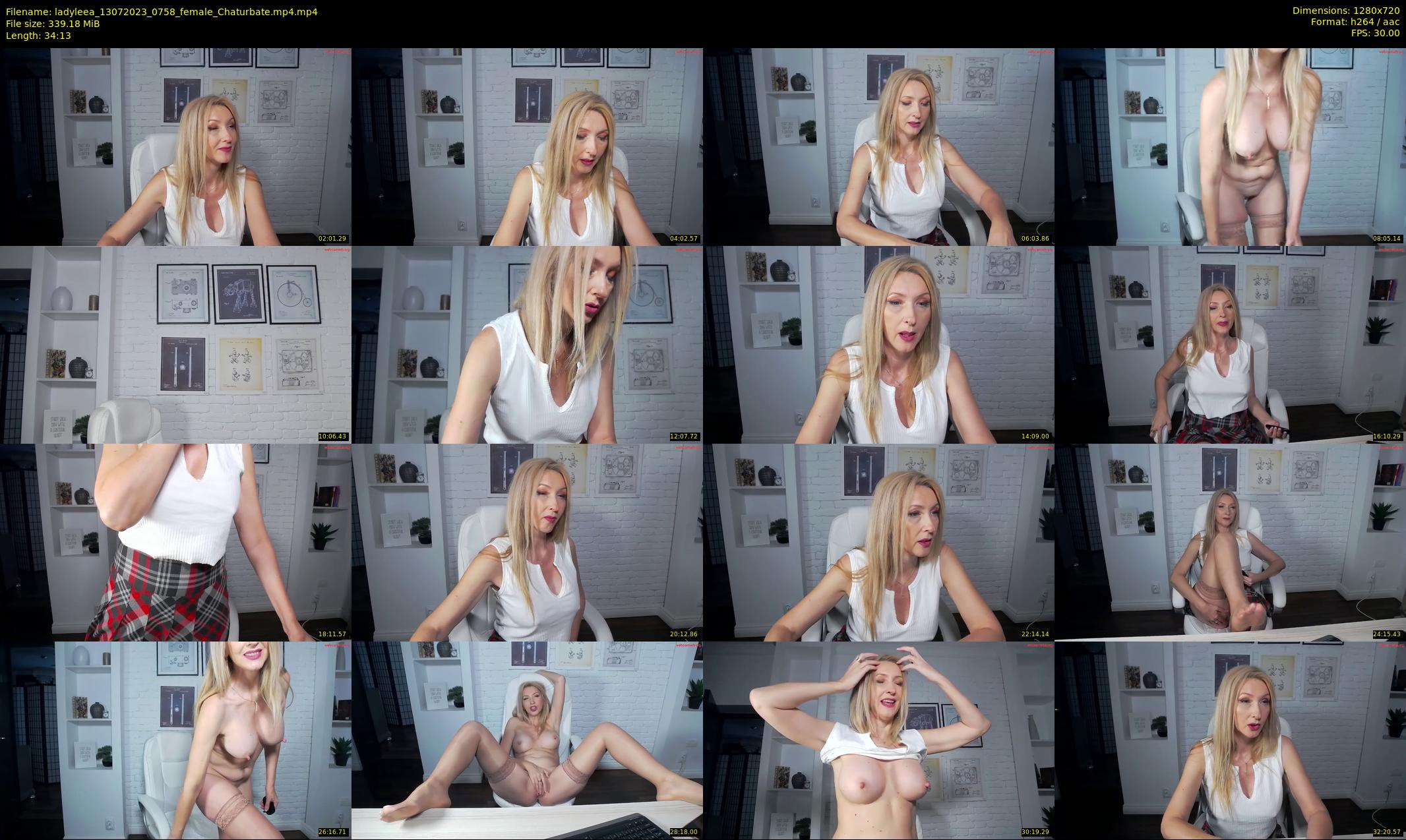 ladyleea — 35 minute Chaturbate female cam show recording, 720p, Jul 13, 2023