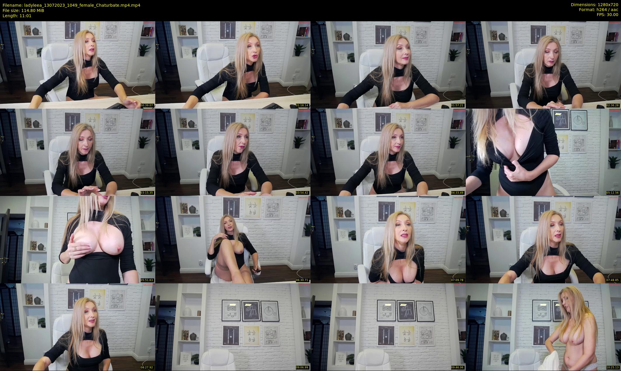 ladyleea — 12 minute Chaturbate female cam show recording, 720p, Jul 13, 2023