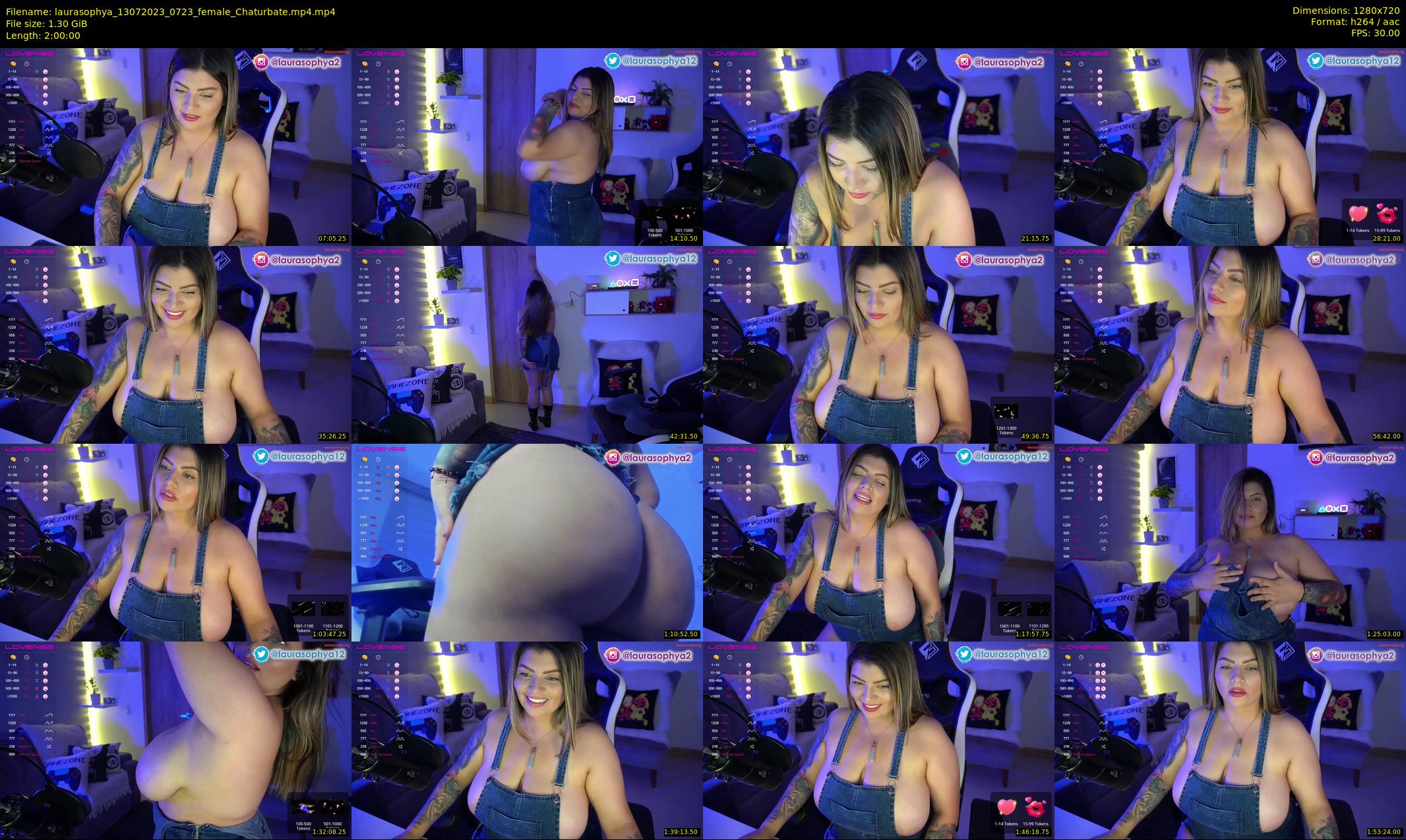 laurasophya — 120 minute Chaturbate female cam show recording, 720p, Jul 13, 2023