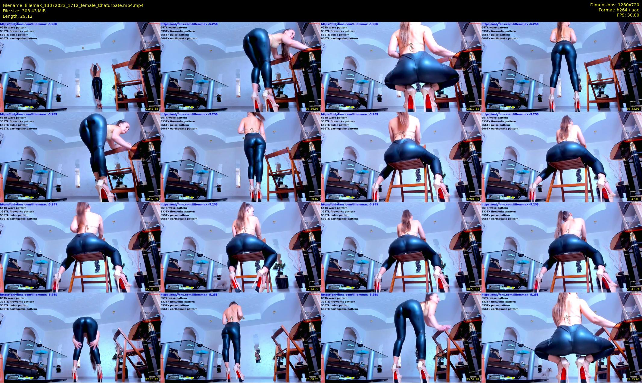 lillemax — 30 minute Chaturbate female cam show recording, 720p, Jul 13, 2023