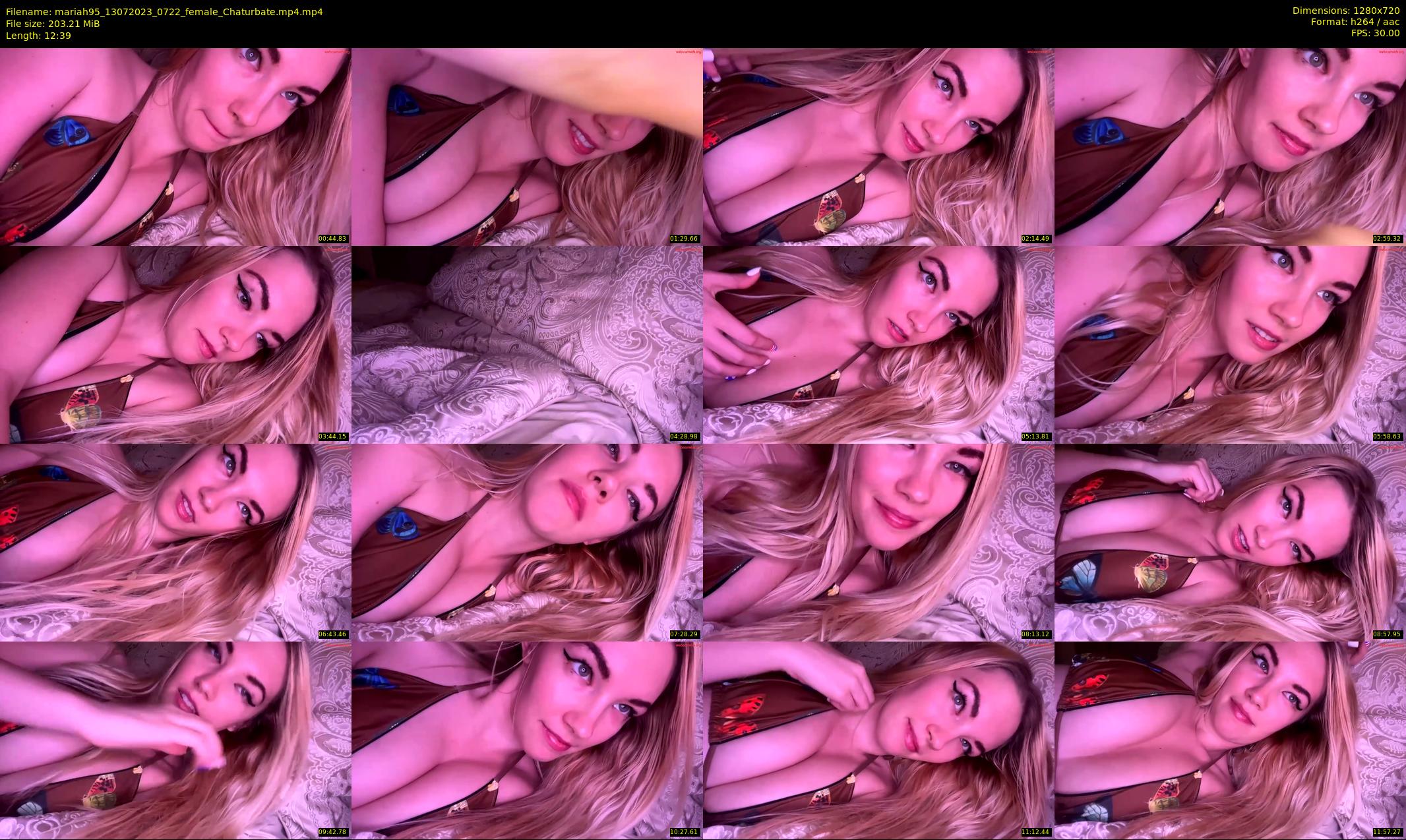 mariah95 — 13 minute Chaturbate female cam show recording, 720p, Jul 13, 2023