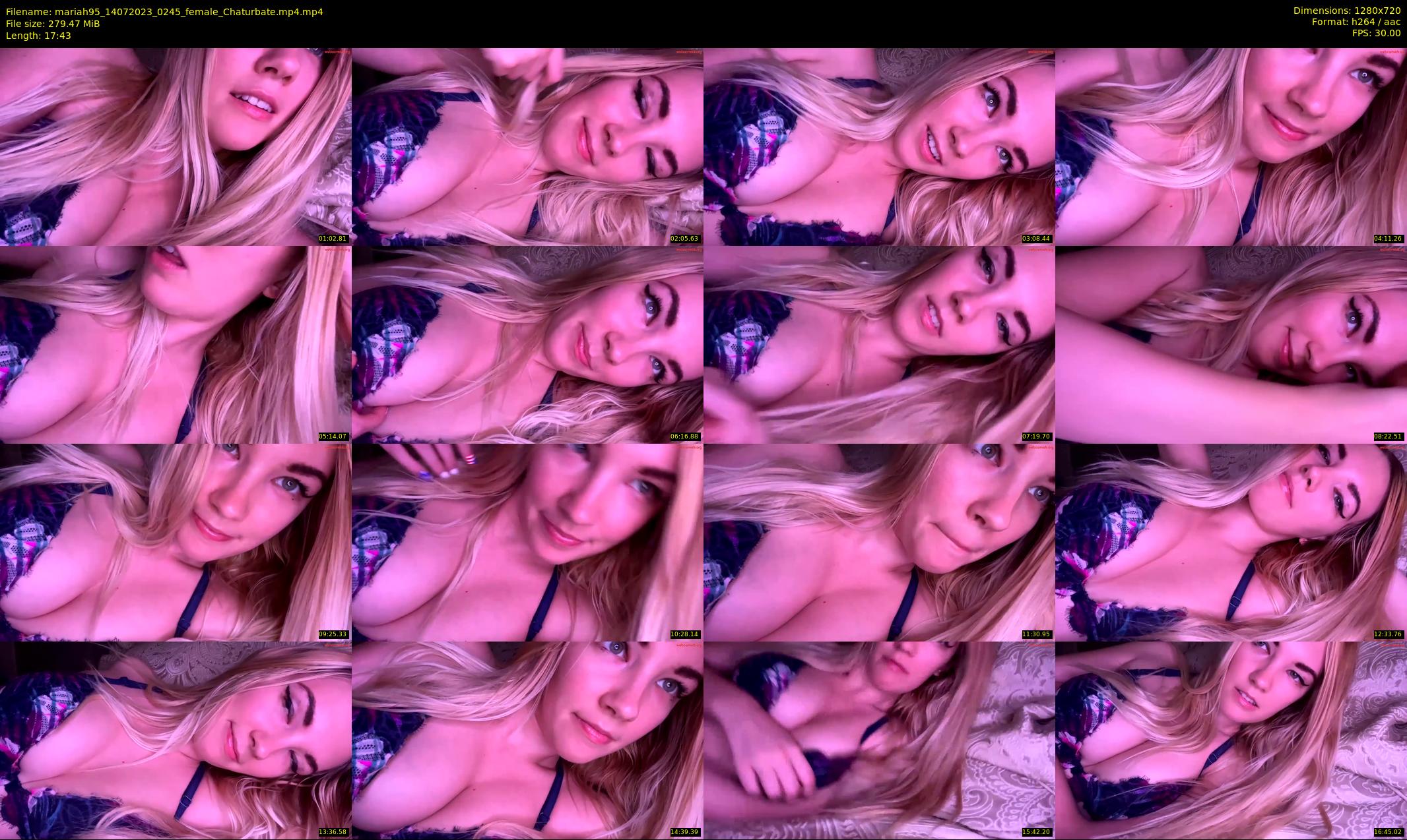 mariah95 — 18 minute Chaturbate female cam show recording, 720p, Jul 14, 2023