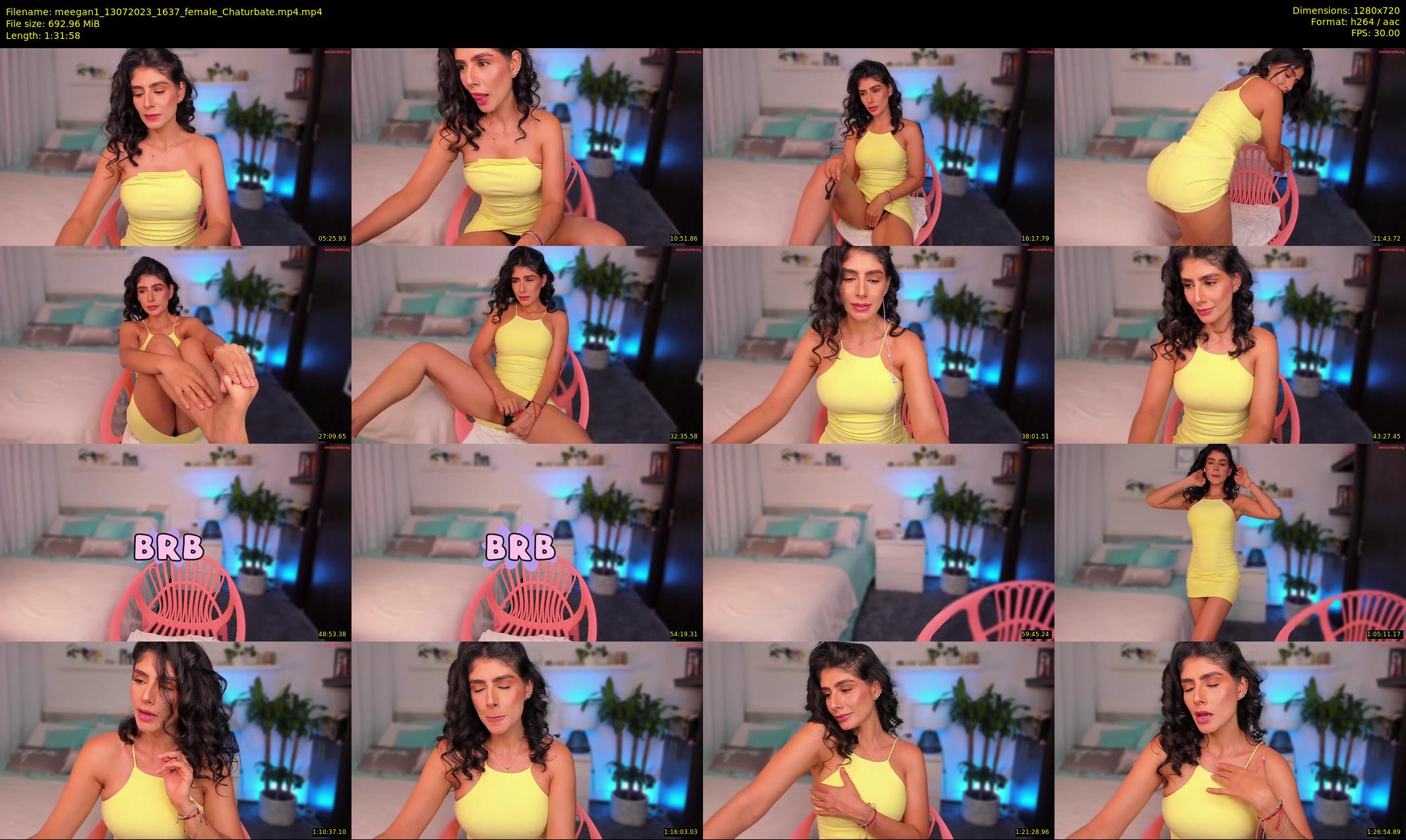 meegan1 — 92 minute Chaturbate female cam show recording, 720p, Jul 13, 2023