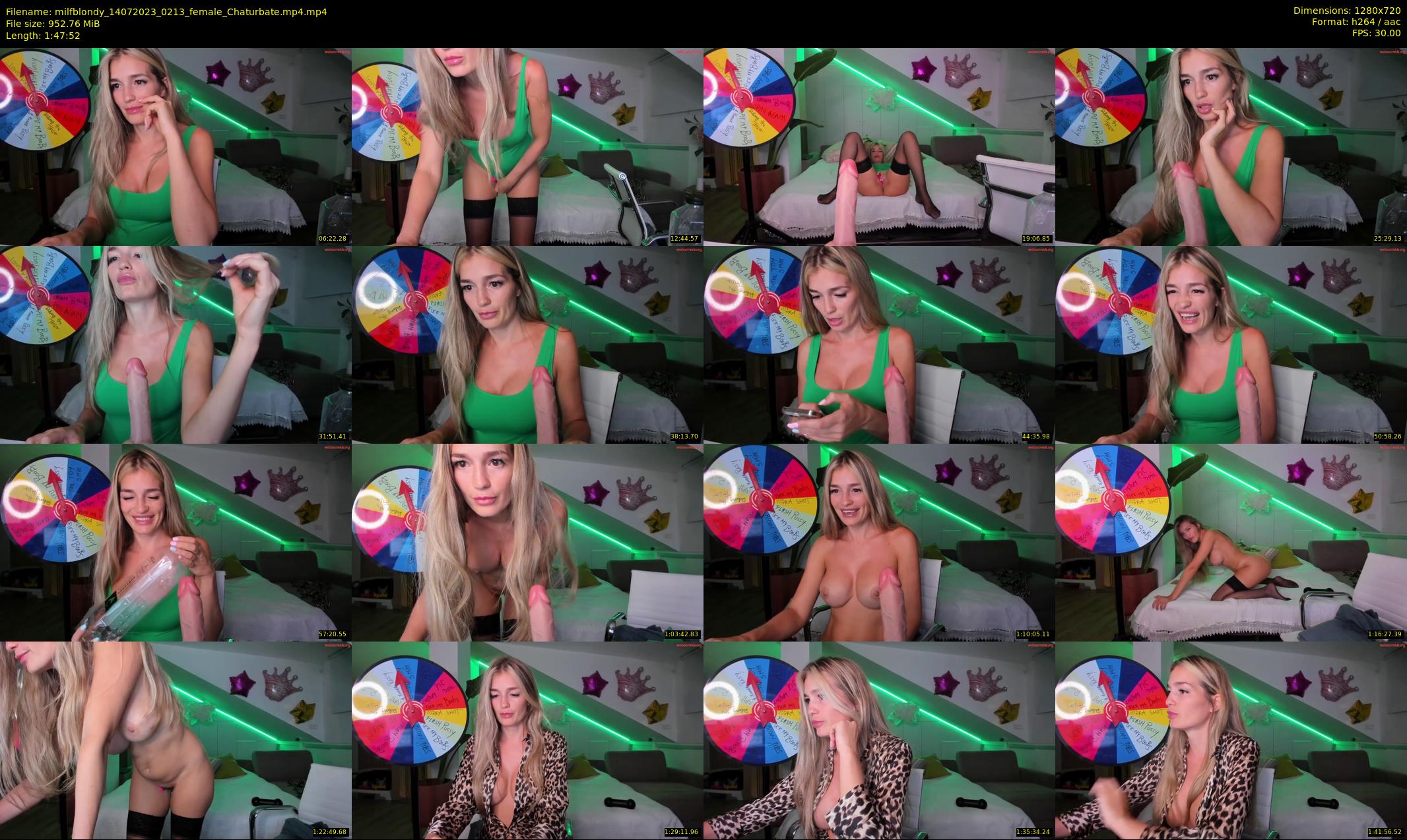 milfblondy — 108 minute Chaturbate female cam show recording, 720p, Jul 14, 2023