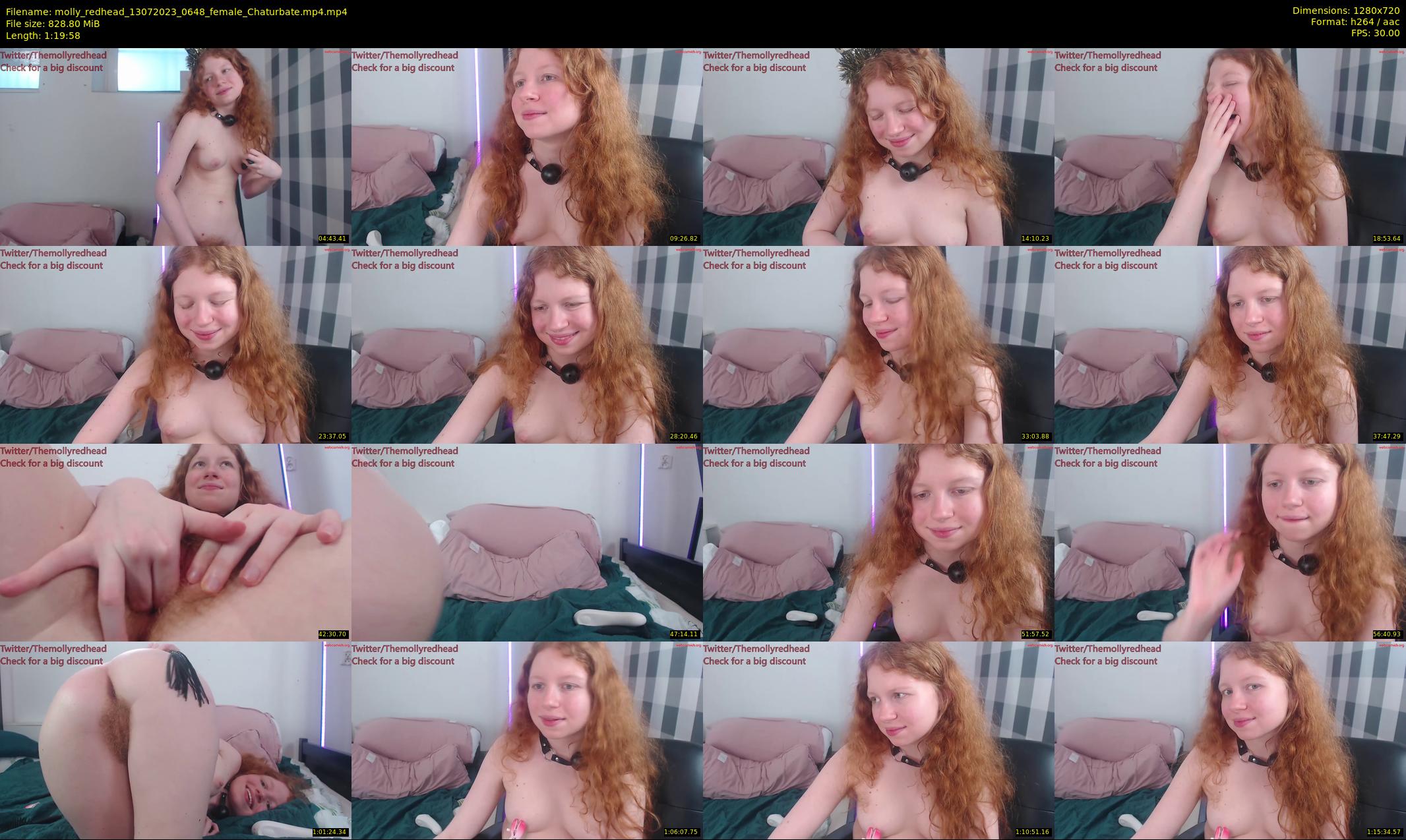 molly_redhead — 80 minute Chaturbate female cam show recording, 720p, Jul 13, 2023