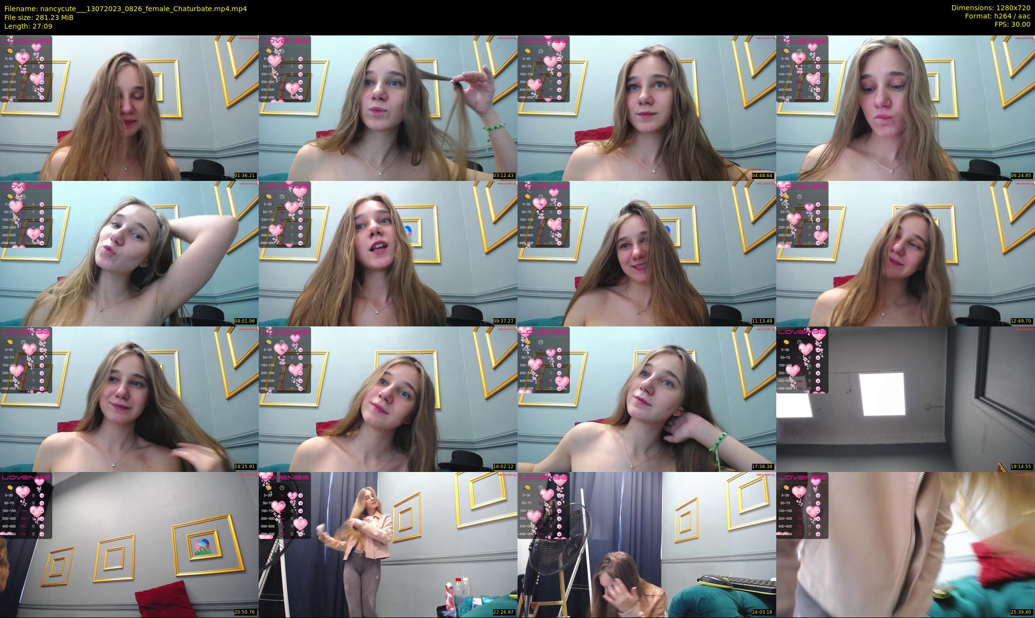 nancycute__ — 28 minute Chaturbate female cam show recording, 720p, Jul 13, 2023