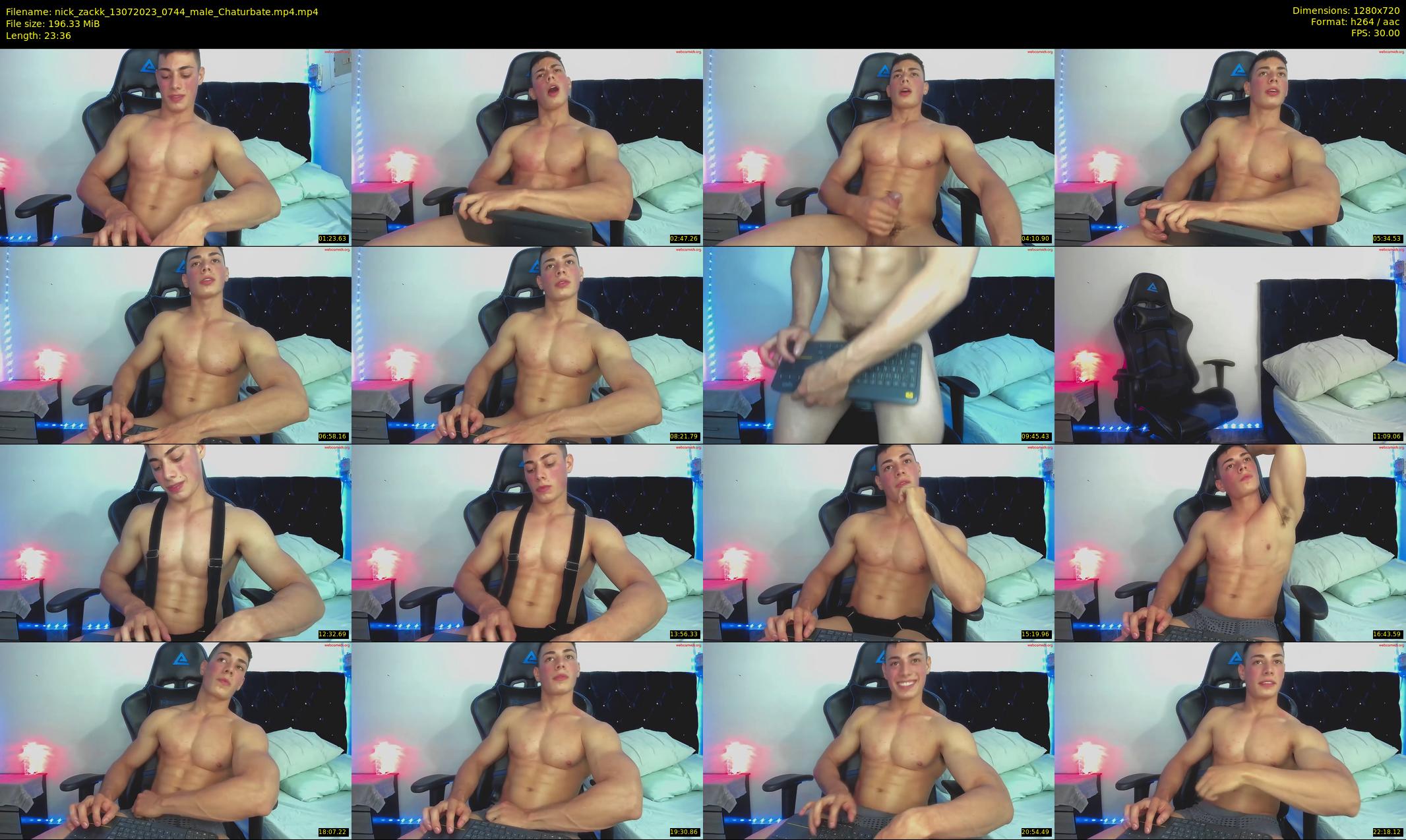 nick_zackk — 24 minute Chaturbate male cam show recording, 720p, Jul 13, 2023