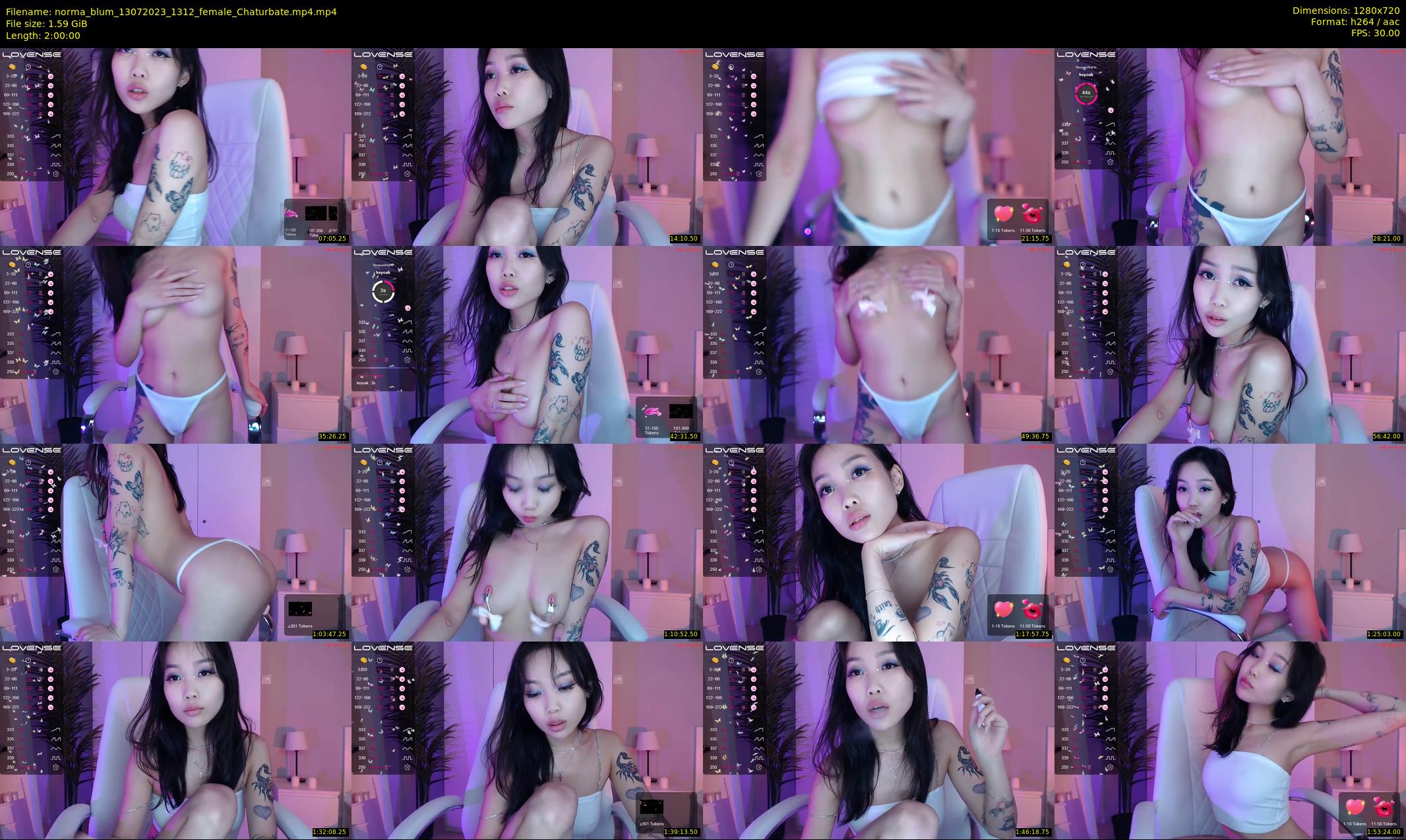 norma_blum — 120 minute Chaturbate female cam show recording, 720p, Jul 13, 2023