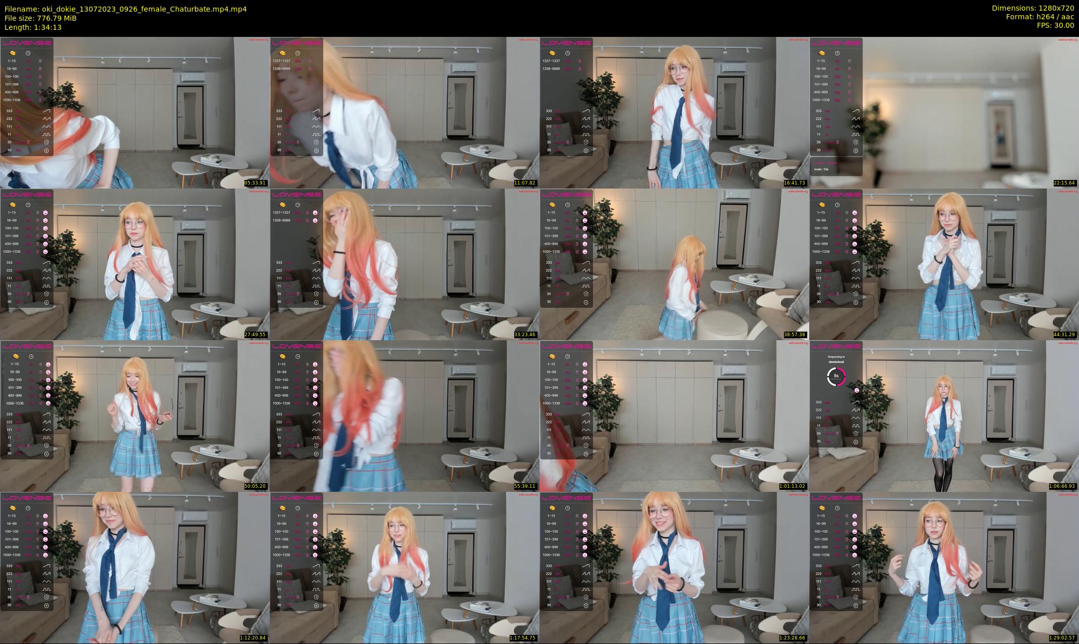 oki_dokie — 95 minute Chaturbate female cam show recording, 720p, Jul 13, 2023