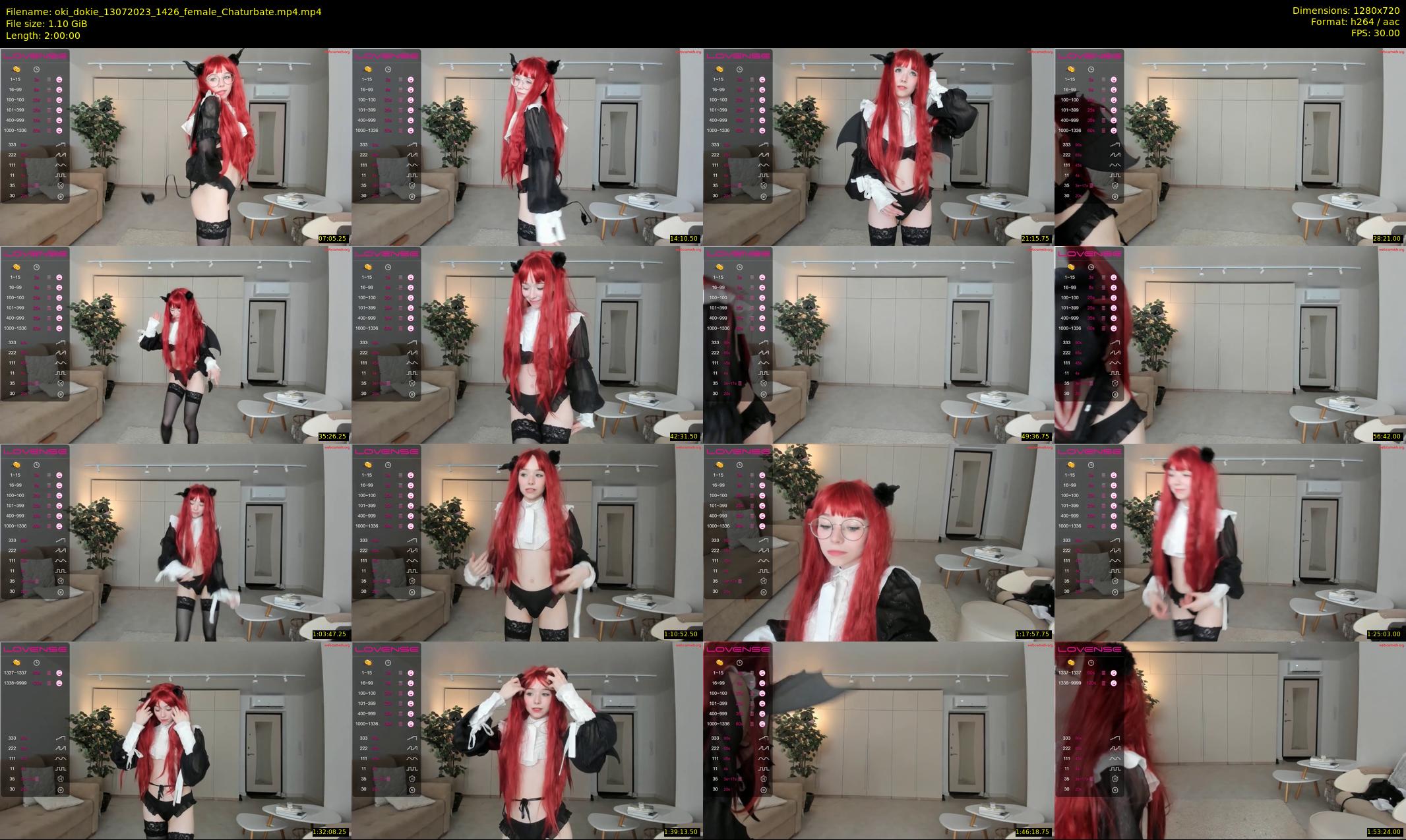 oki_dokie — 120 minute Chaturbate female cam show recording, 720p, Jul 13, 2023