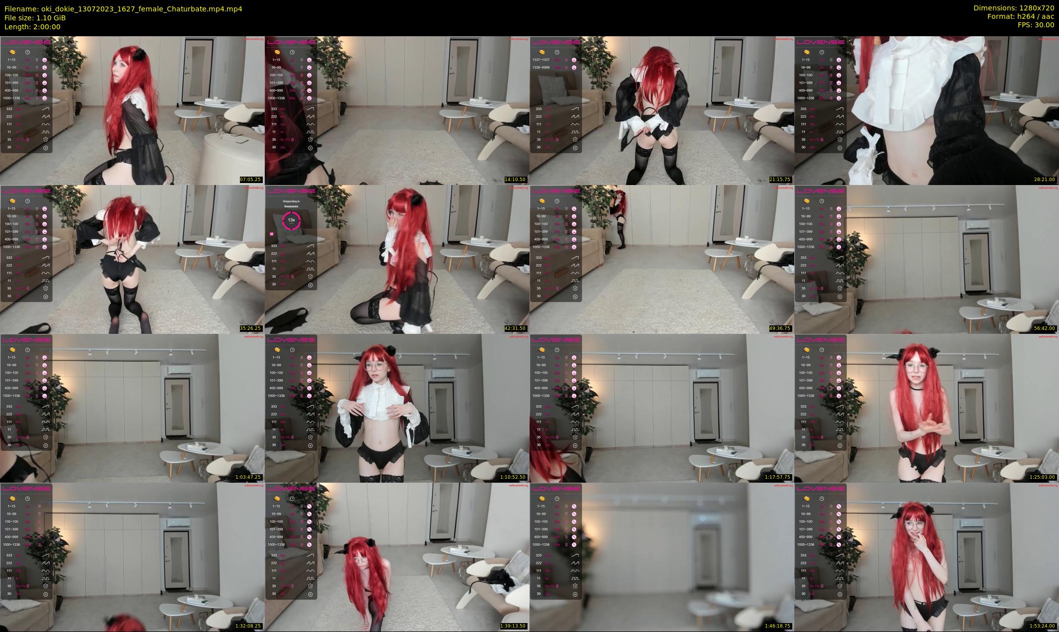 oki_dokie — 120 minute Chaturbate female cam show recording, 720p, Jul 13, 2023