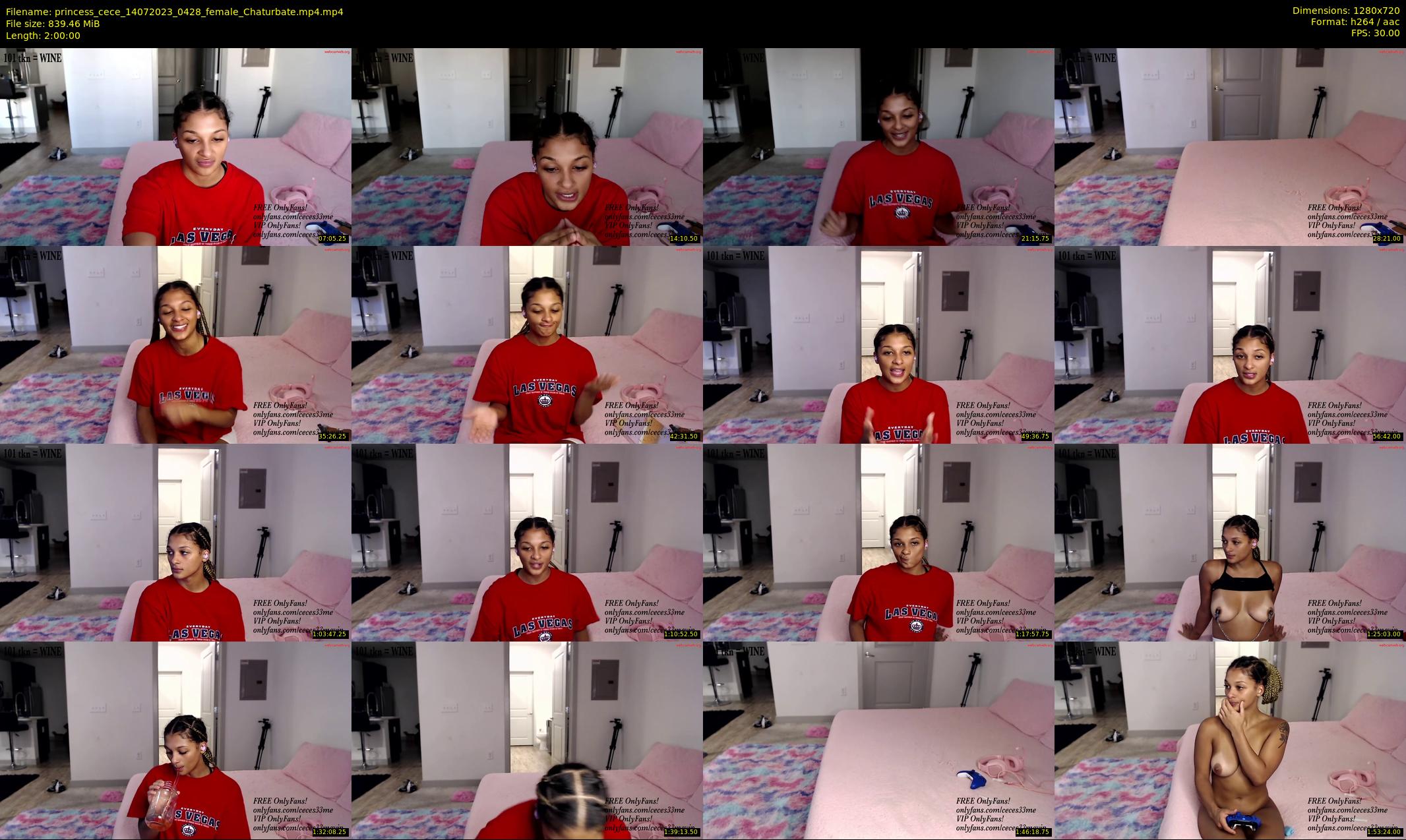 princess_cece — 120 minute Chaturbate female cam show recording, 720p, Jul 14, 2023