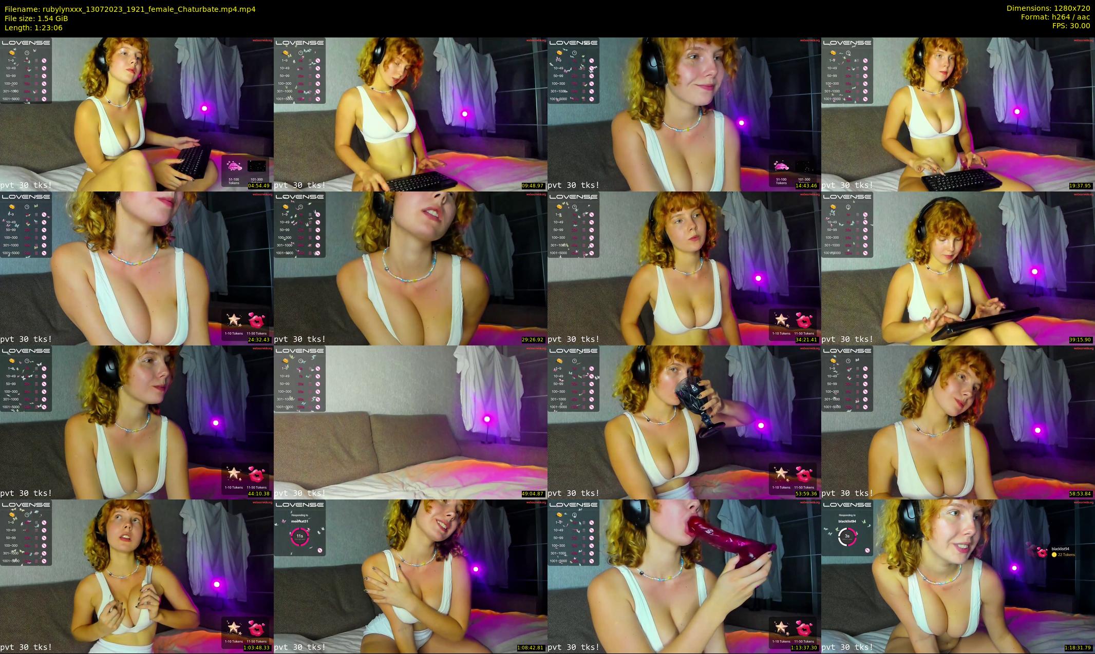 rubylynxxx — 84 minute Chaturbate female cam show recording, 720p, Jul 13, 2023