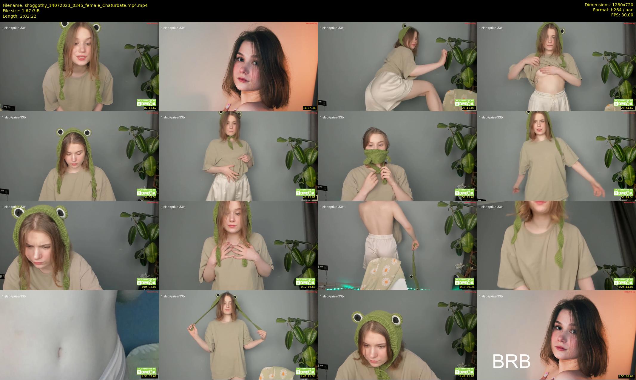 shoggothy — 123 minute Chaturbate female cam show recording, 720p, Jul 14, 2023