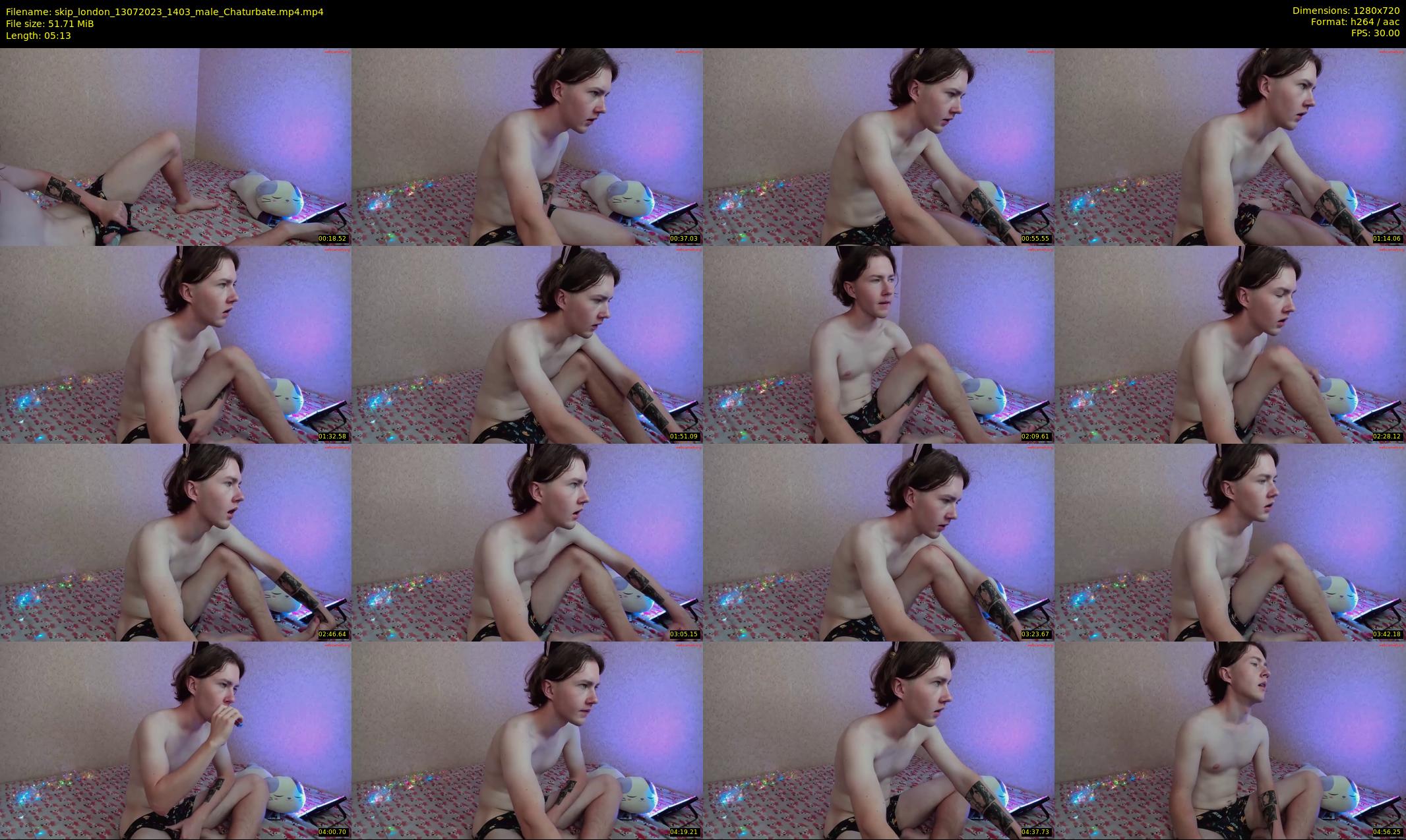 skip_london — 6 minute Chaturbate male cam show recording, 720p, Jul 13, 2023