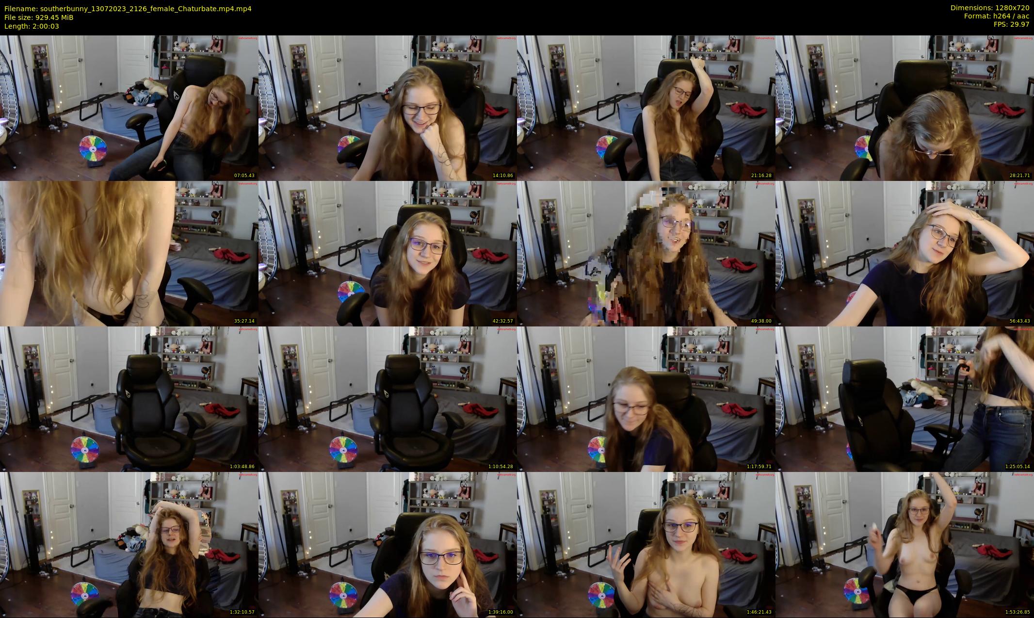 southerbunny — 121 minute Chaturbate female cam show recording, 720p, Jul 13, 2023