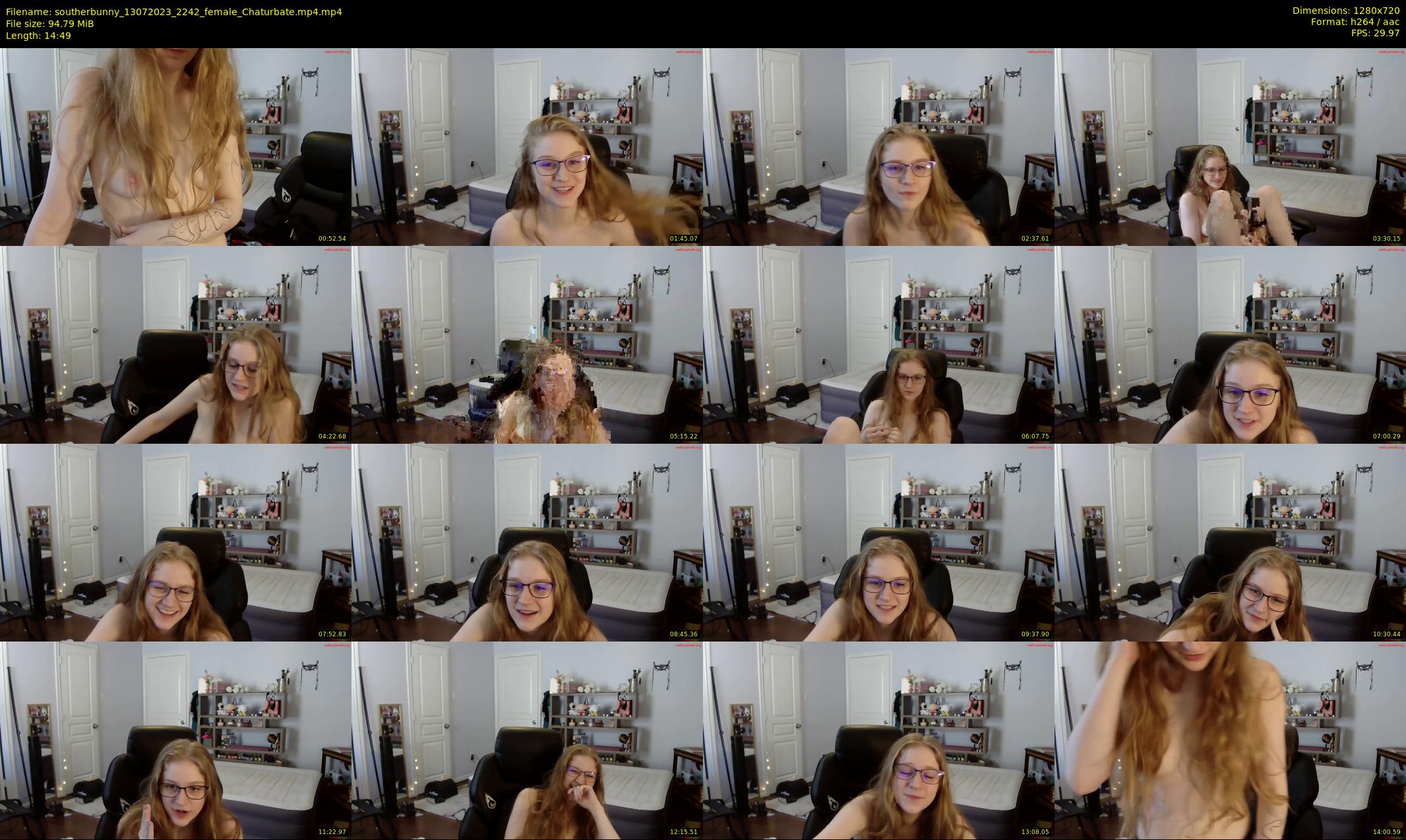southerbunny — 15 minute Chaturbate female cam show recording, 720p, Jul 13, 2023