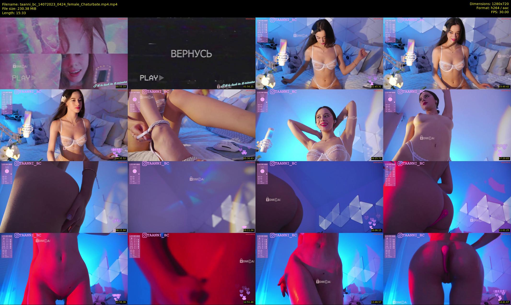 taanni_bc — 16 minute Chaturbate female cam show recording, 720p, Jul 14, 2023