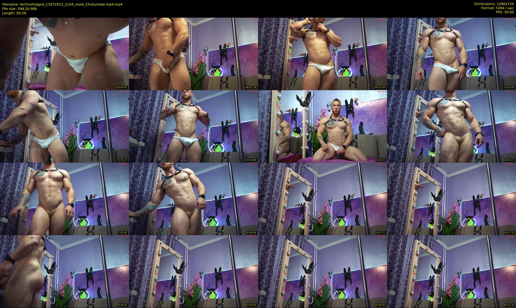 technohotgod — 51 minute Chaturbate male cam show recording, 720p, Jul 13, 2023