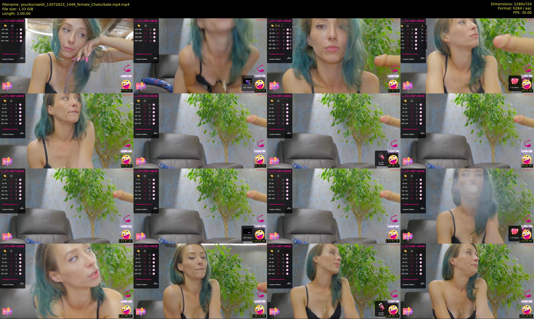 yourburnwish — 120 minute Chaturbate female cam show recording, 720p, Jul 13, 2023