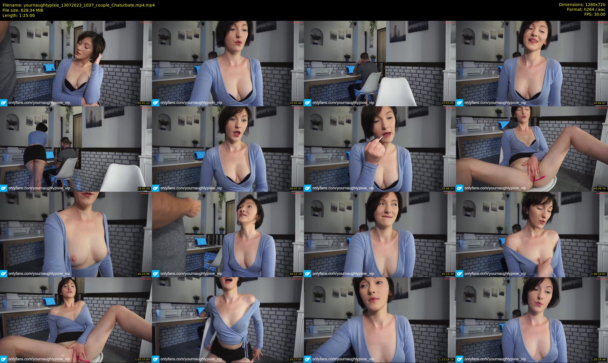 yournaughtypixie — 85 minute Chaturbate couple cam show recording, 720p, Jul 13, 2023