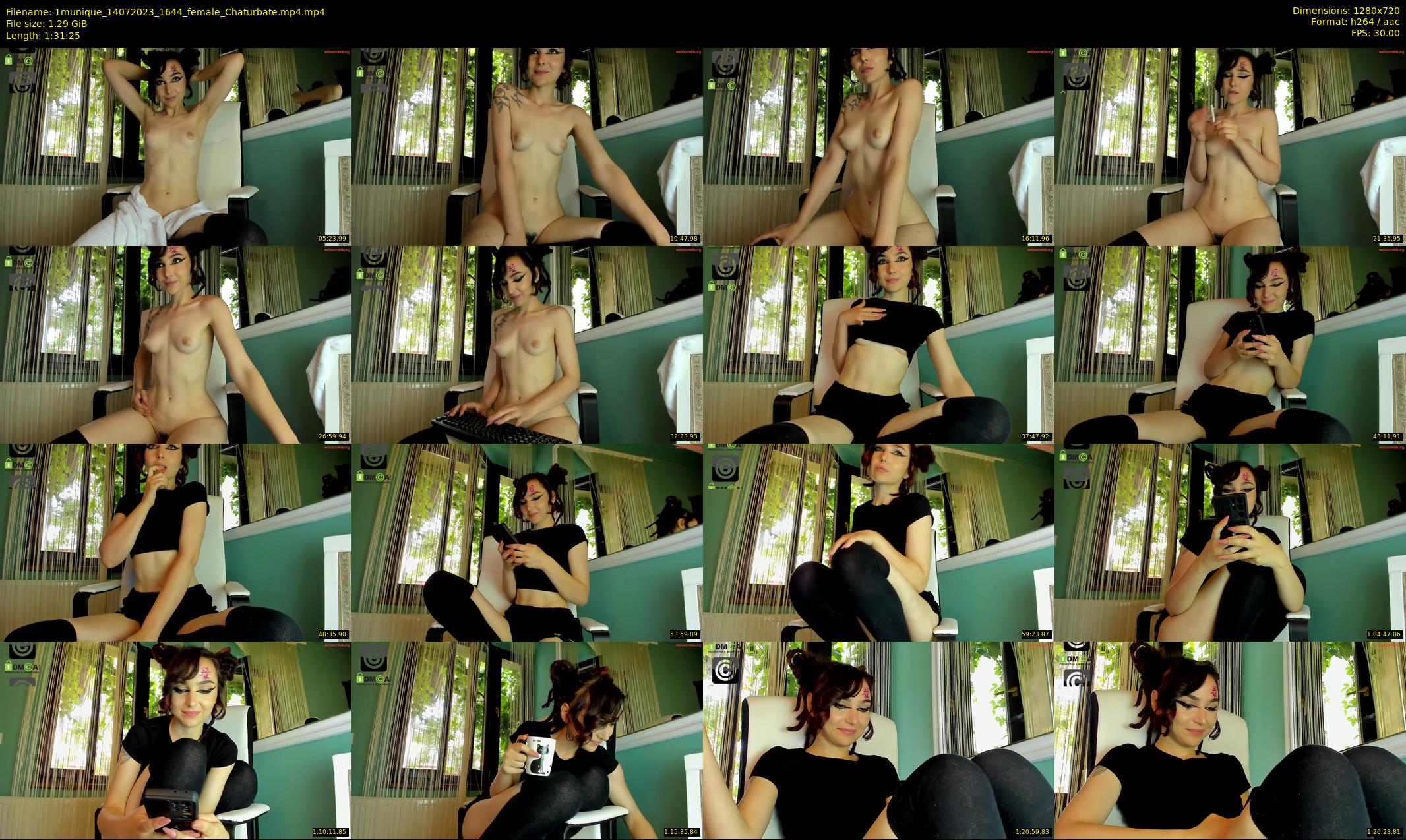 1munique — 92 minute Chaturbate female cam show recording, 720p, Jul 14, 2023