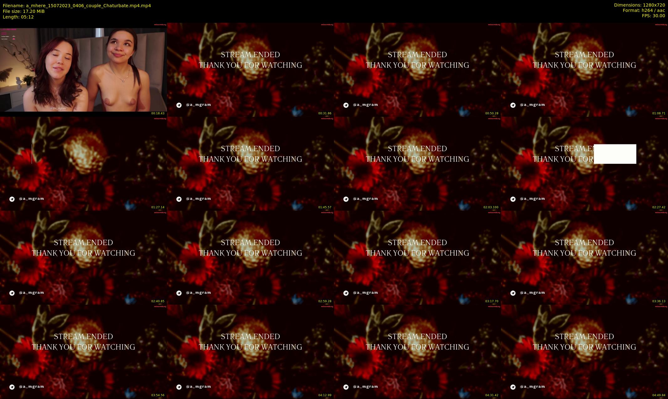 a_mhere — 6 minute Chaturbate couple cam show recording, 720p, Jul 15, 2023