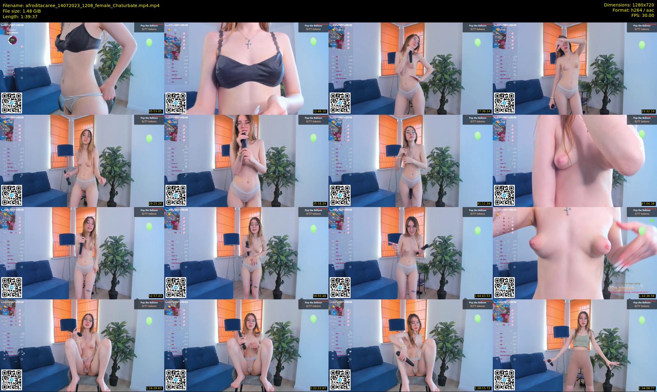 afroditacaree — 100 minute Chaturbate female cam show recording, 720p, Jul 14, 2023