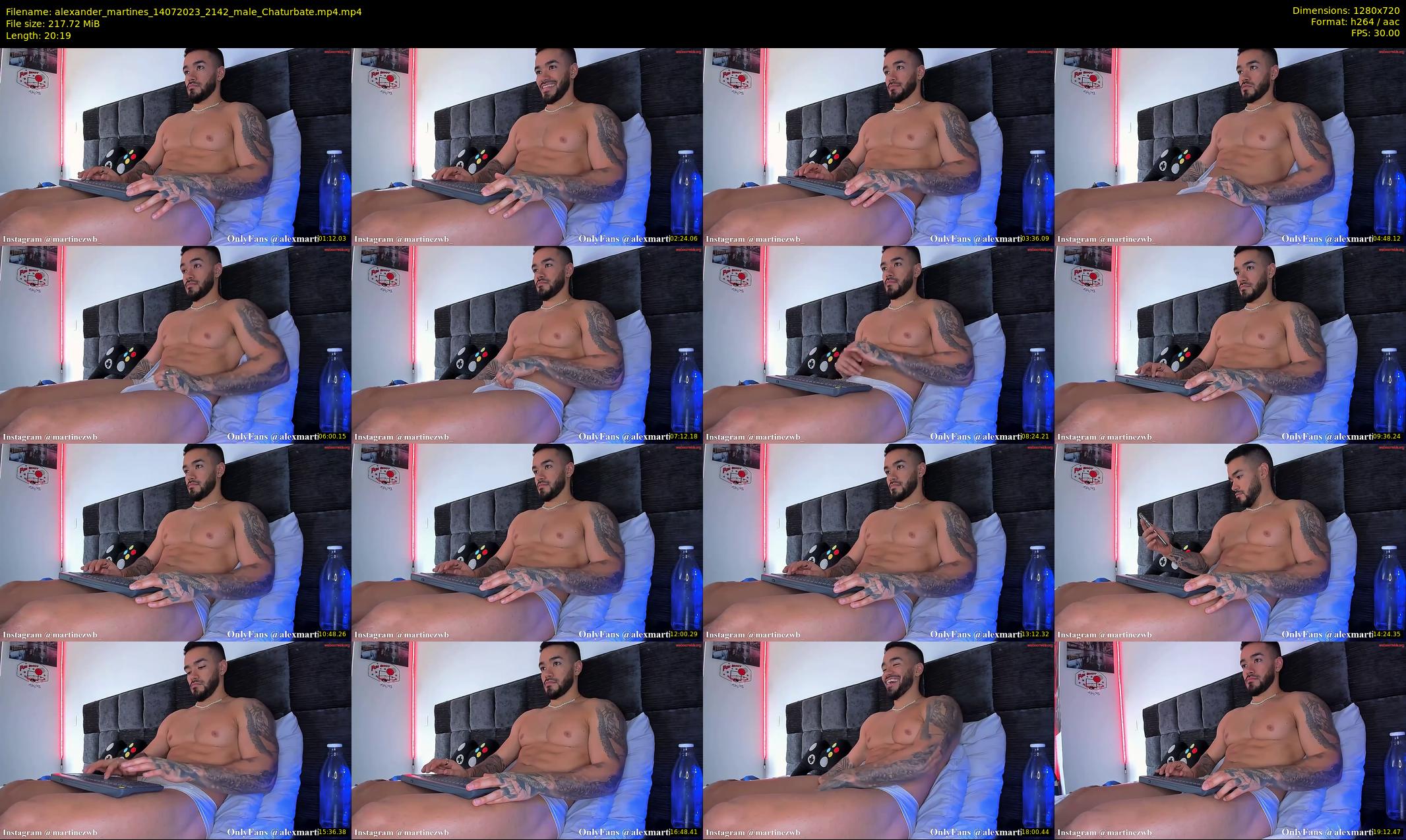alexander_martines — 21 minute Chaturbate male cam show recording, 720p, Jul 14, 2023